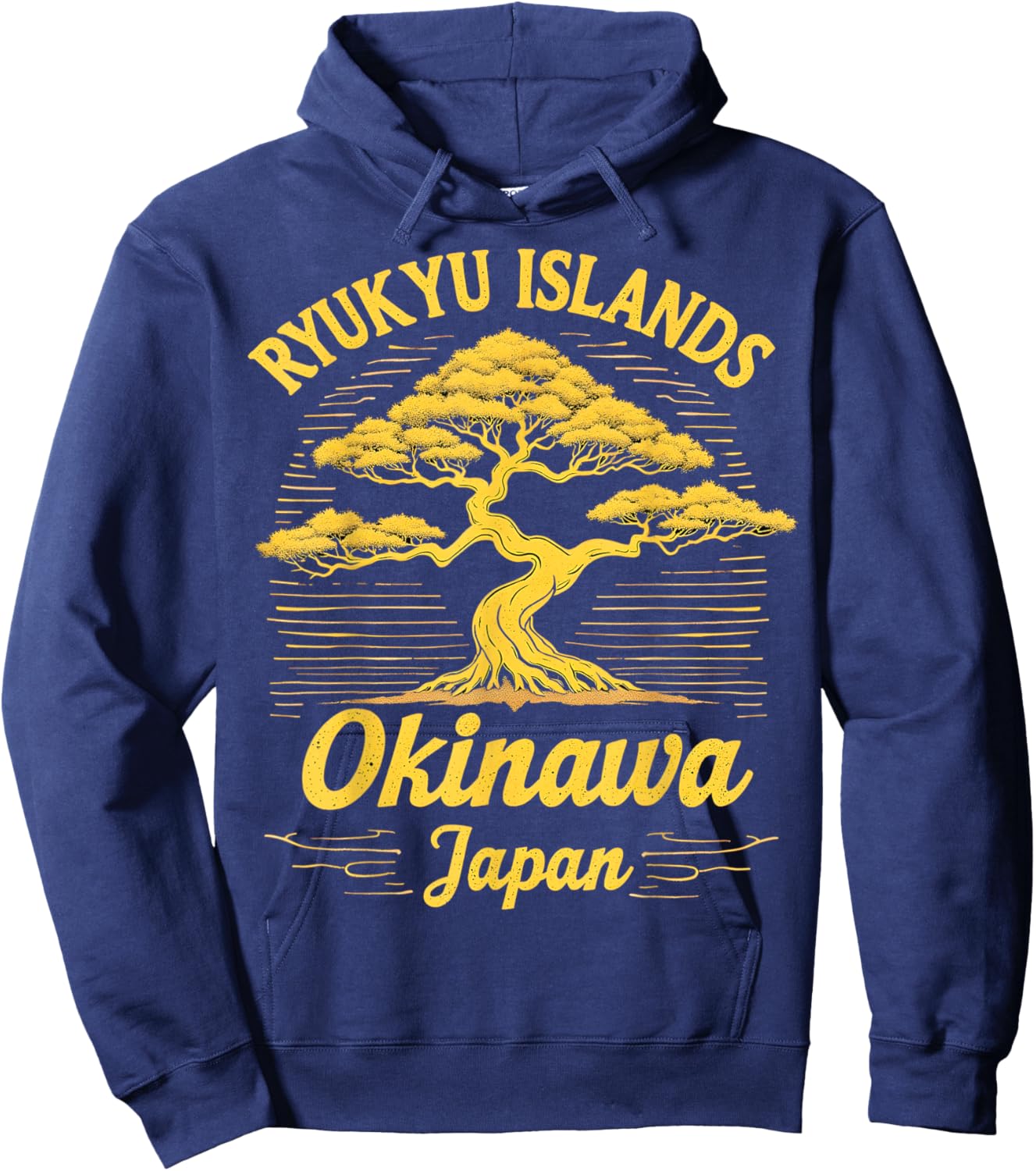 Ryukyu Islands Okinawa Japan Bonsai Art Hoodie - Hoodie | Navy