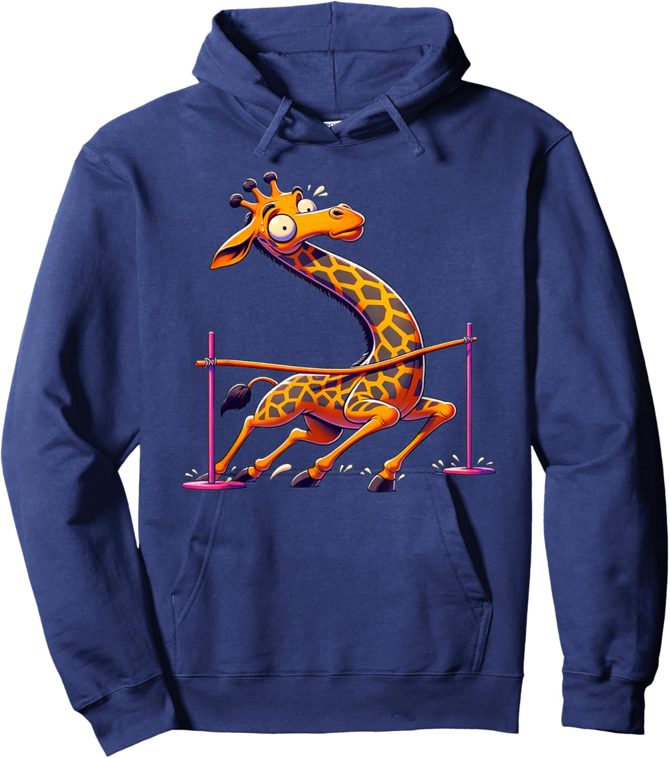 Funny Giraffe Limbo Hoodie - Hoodie | Navy