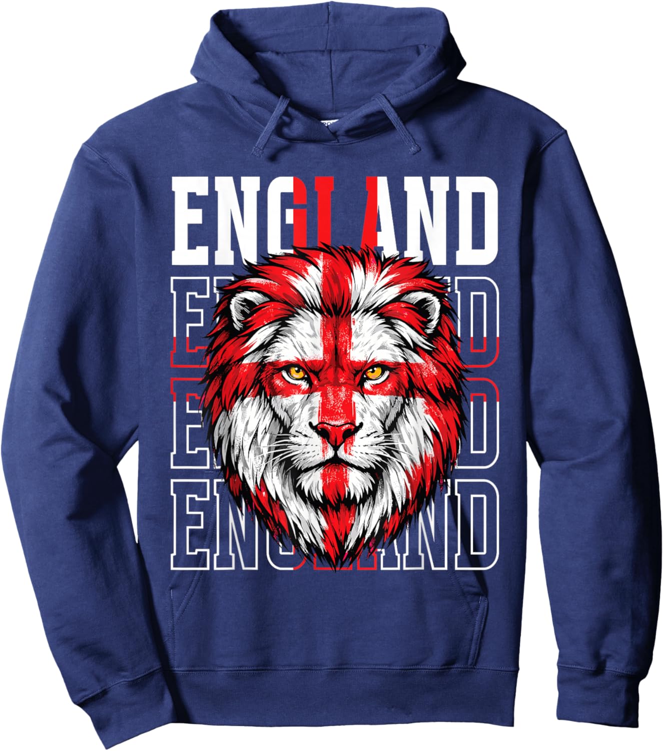 England Fan Englische Flagge Tier Hoodie - Hoodie | Navy