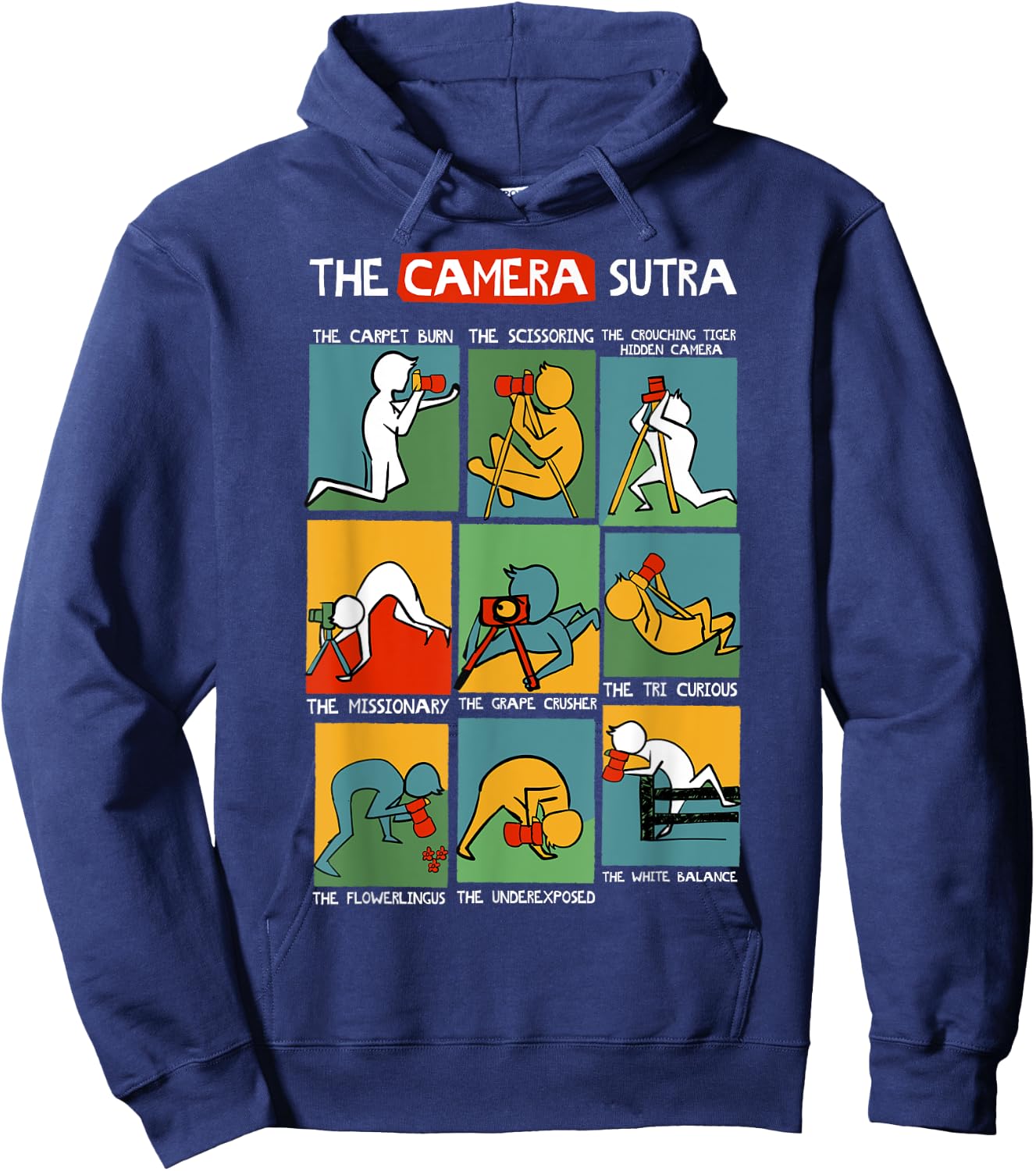 Funny Camera Sutra Gift design design Hoodie - Hoodie | Navy