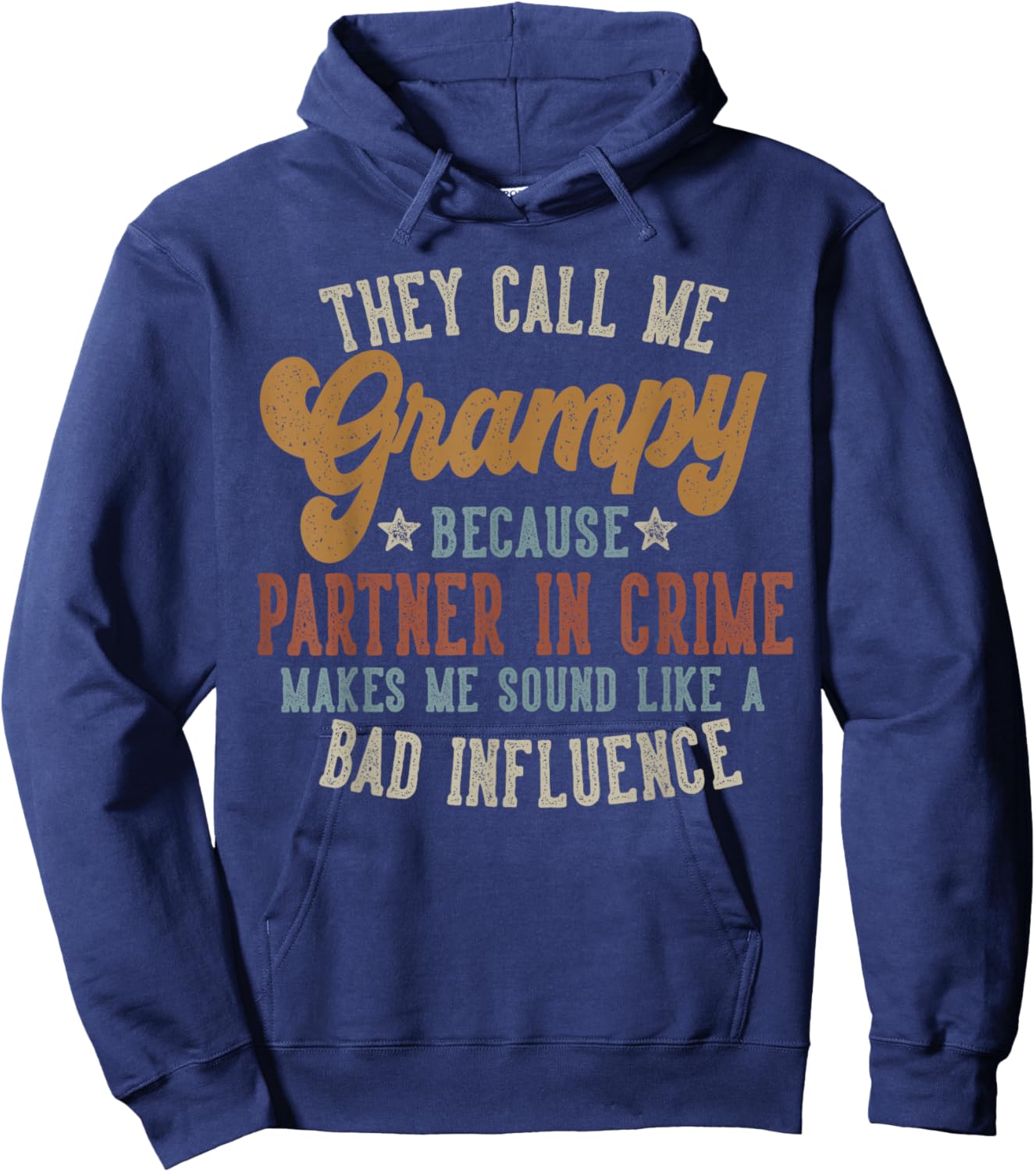 They Call Me Grampy Funny Father's Day Grampy Hoodie - Hoodie | Navy