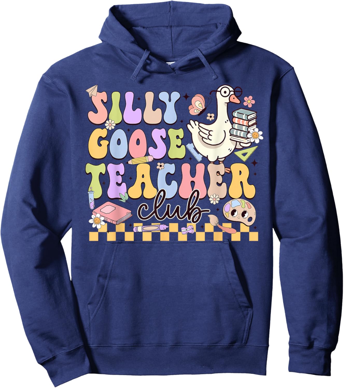 Silly Goose Teacher Club Hoodie - Hoodie | Navy