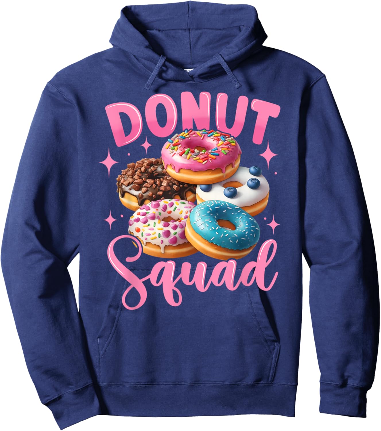 Donut lover funny donut squad donut sprinkles Hoodie - Hoodie | Navy
