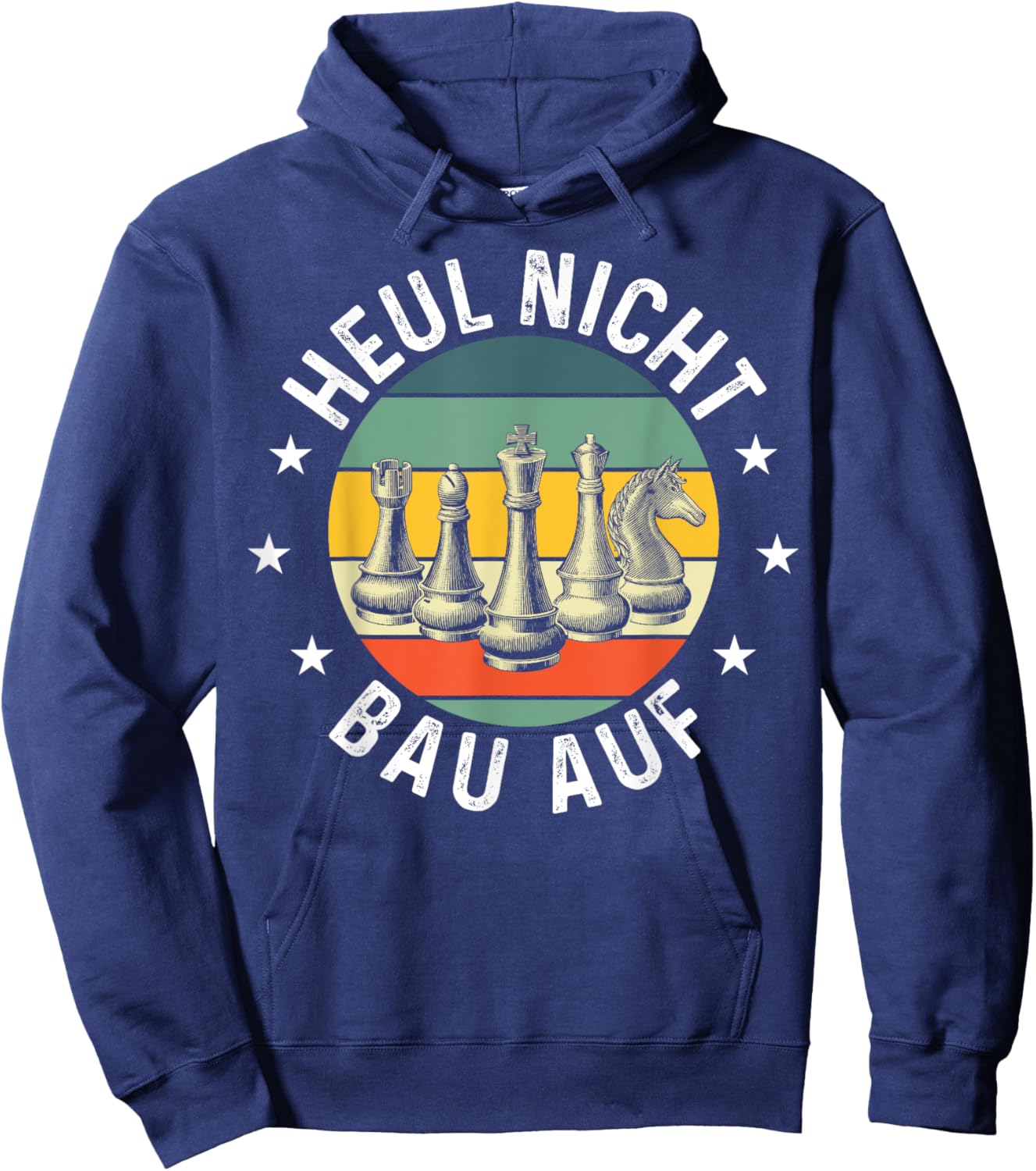 Heul Nicht Bau Auf Schach Hoodie - Hoodie | Navy