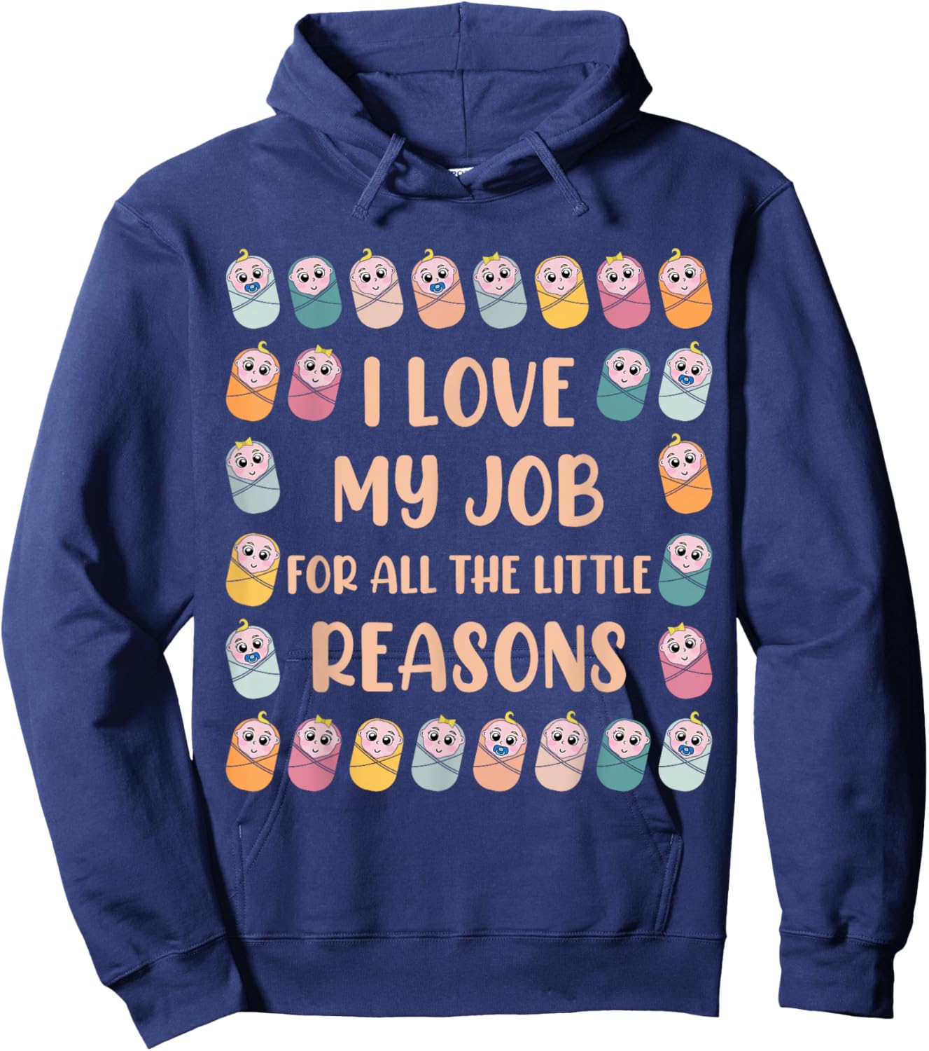 Nicu nurse neonatal nurse Hoodie - Hoodie | Navy