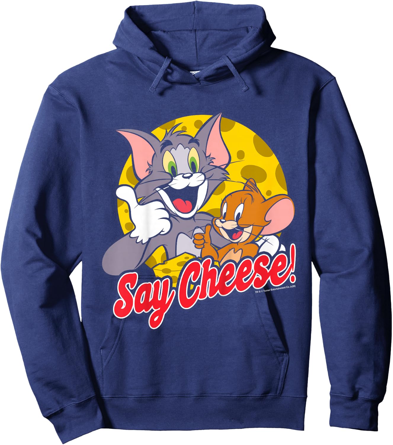 Kids Tom and Jerry Say Cheese Portrait Hoodie - Hoodie | Navy
