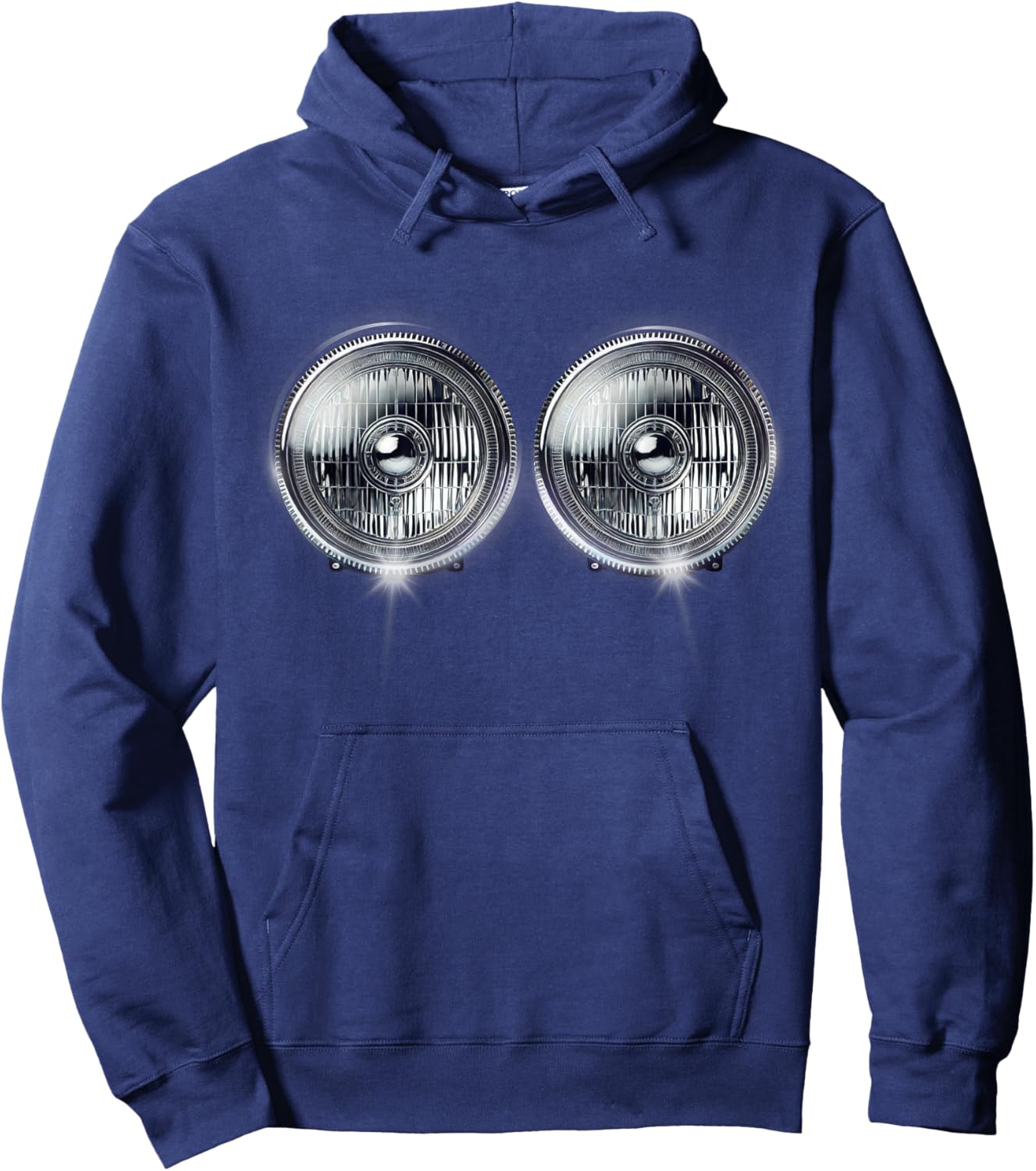 Headlights Funny Costume Halloween Hoodie - Hoodie | Navy