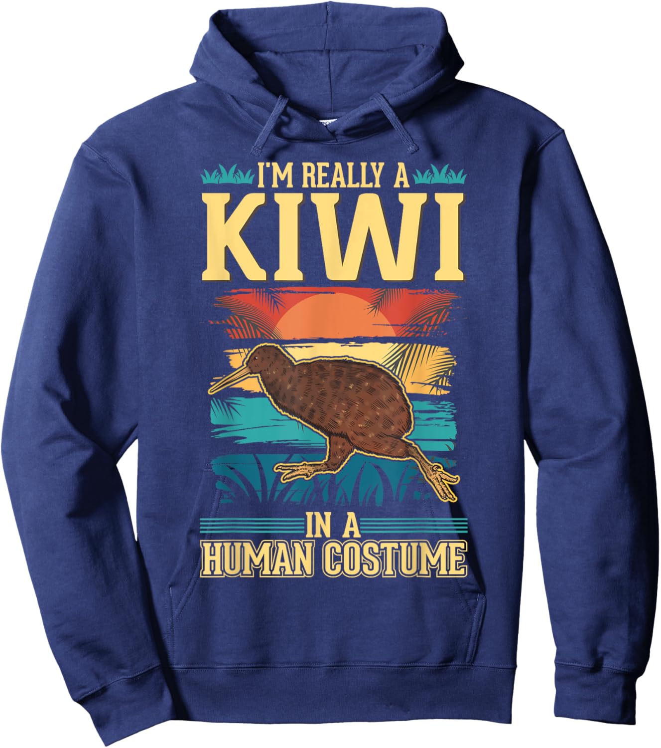 Kiwi Costume Halloween Kiwi Bird Hoodie - Hoodie | Navy
