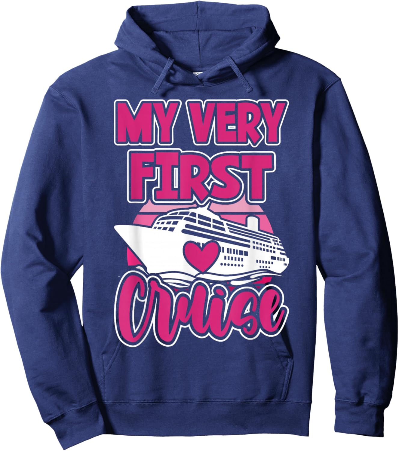Cute Cruise For Girls My Very First Cruise Hoodie - Hoodie | Navy