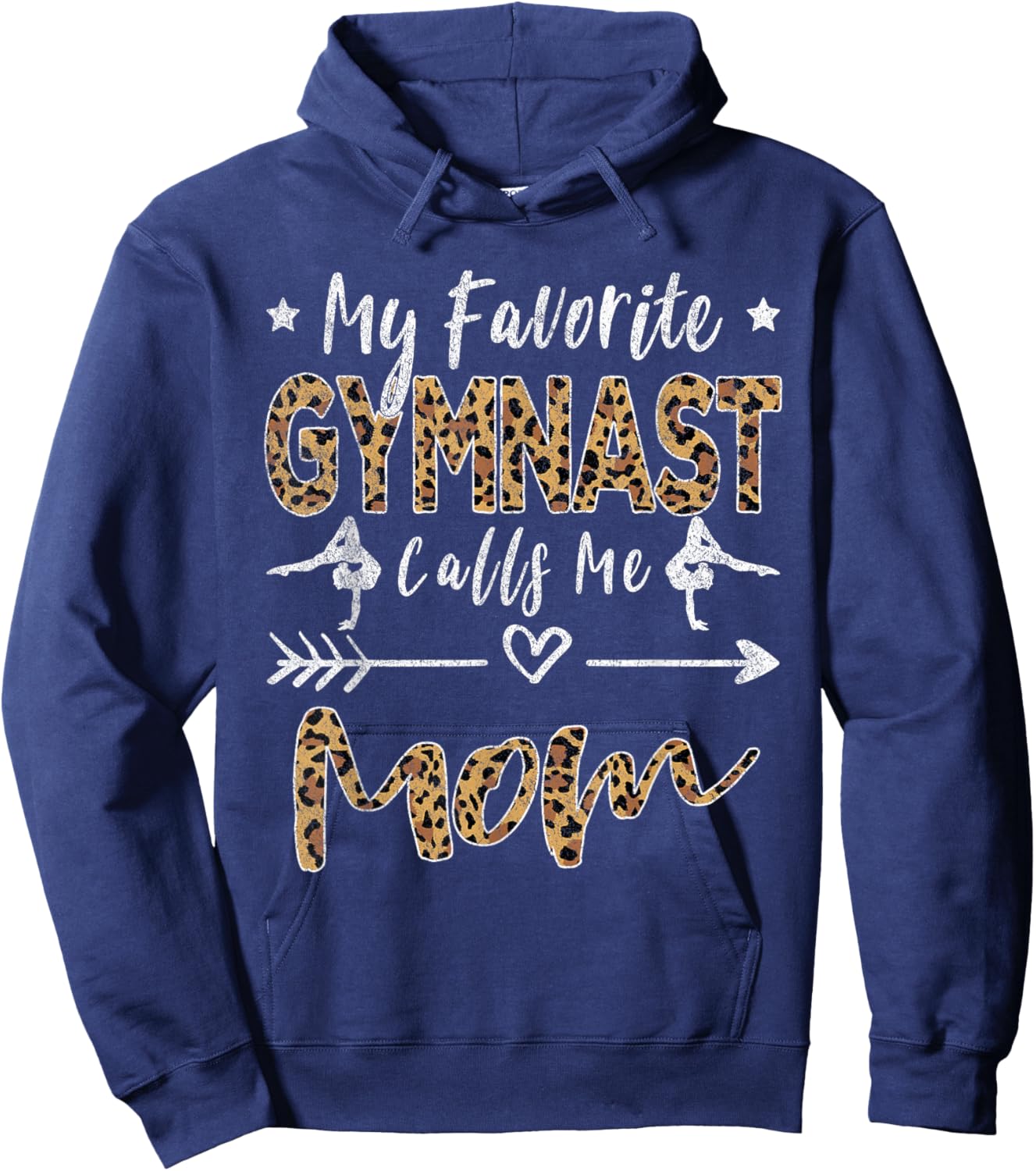 My Favorite Gymnast Calls Me Mom Gymnastics Mom Hoodie - Hoodie | Navy