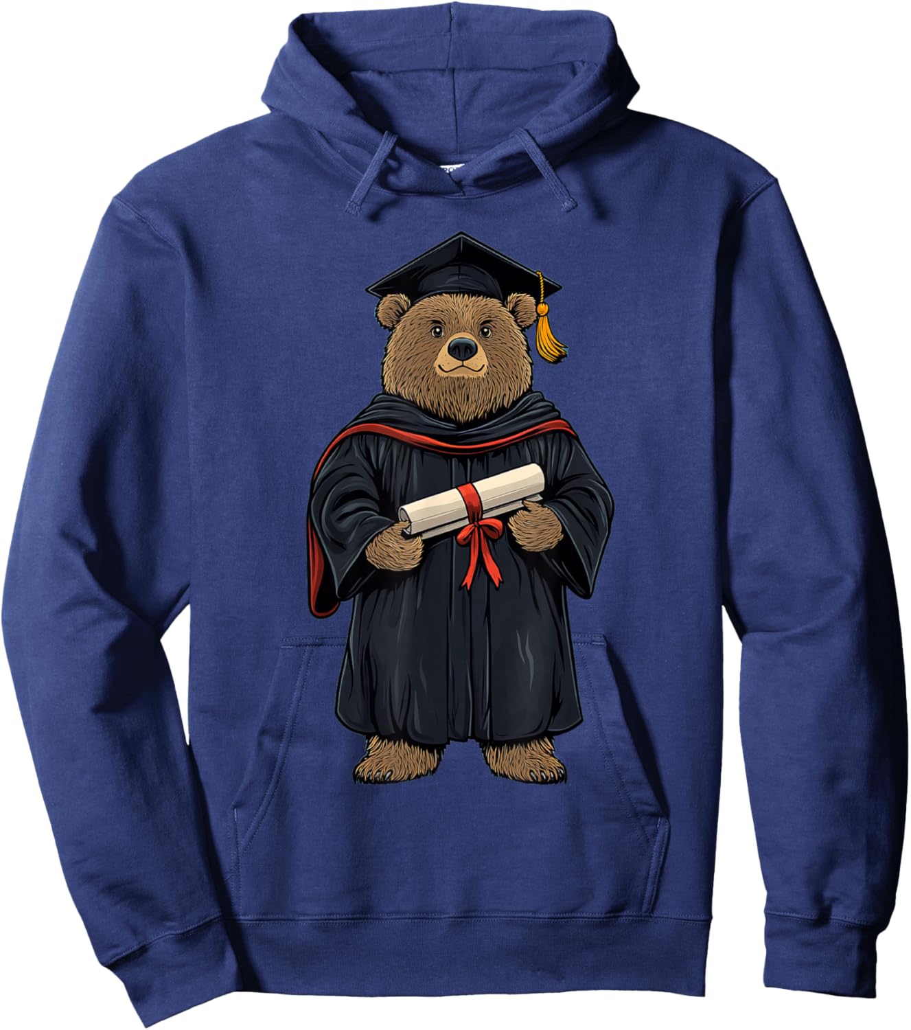 Cute Bear Graduation Hoodie - Hoodie | Navy