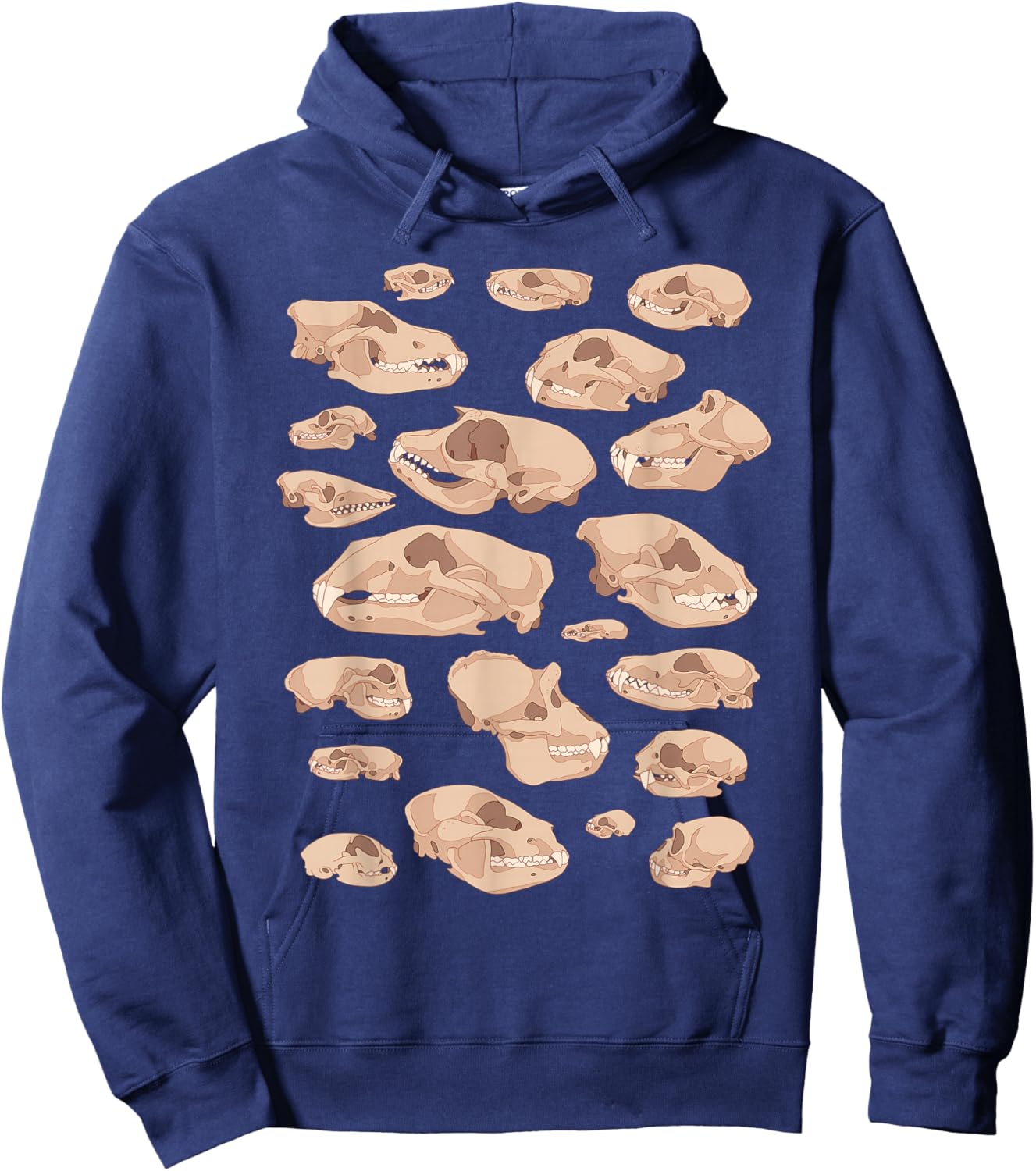 Animal Skulls Biology Diagram Science & Nature Hoodie - Hoodie | Navy