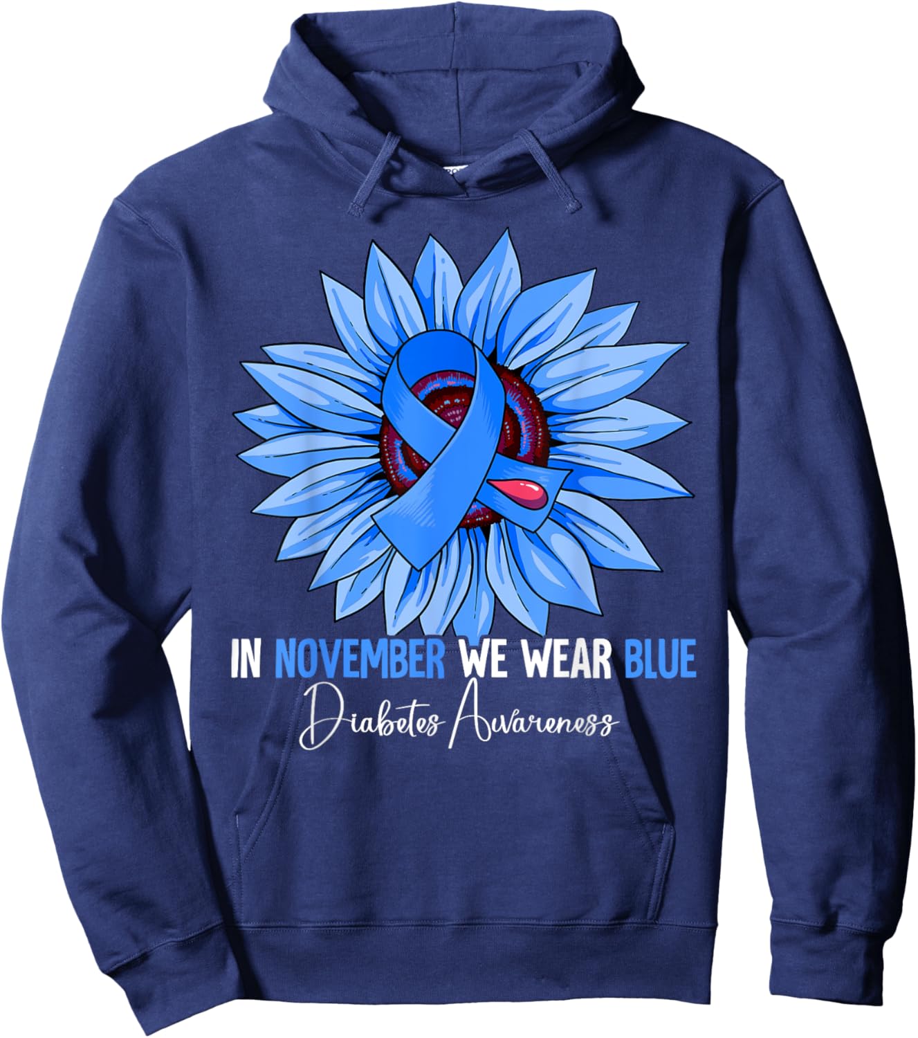 Diabetes Awareness Hoodie - Hoodie | Navy