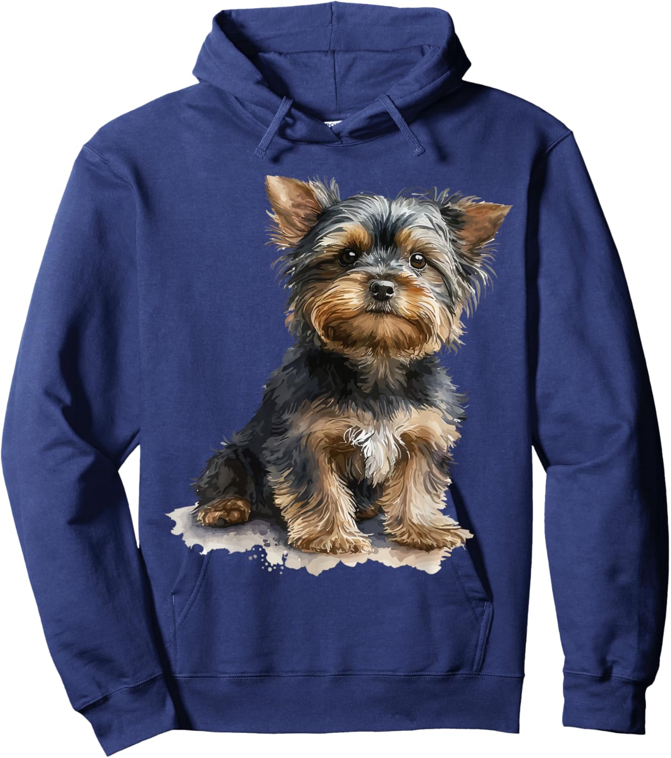 Watercolour Yorkshire Terrier Yorkie Hoodie - Hoodie | Navy
