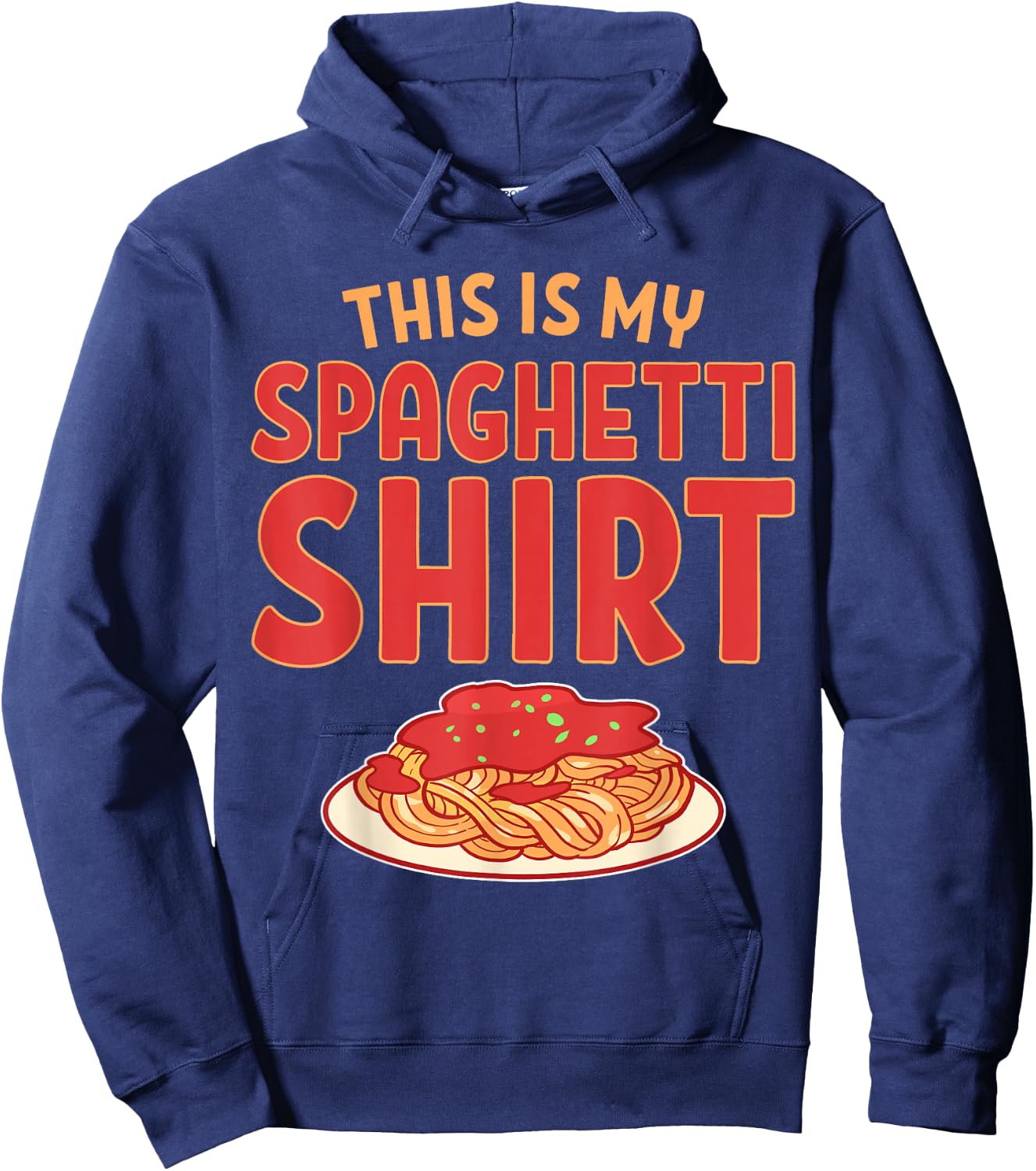 This Is My Spaghetti Shirt Hoodie - Hoodie | Navy