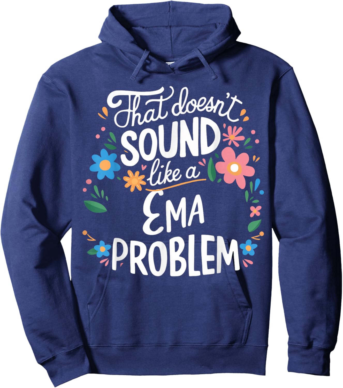 Ema Personalized Cute Girls Ema Name Hoodie - Hoodie | Navy