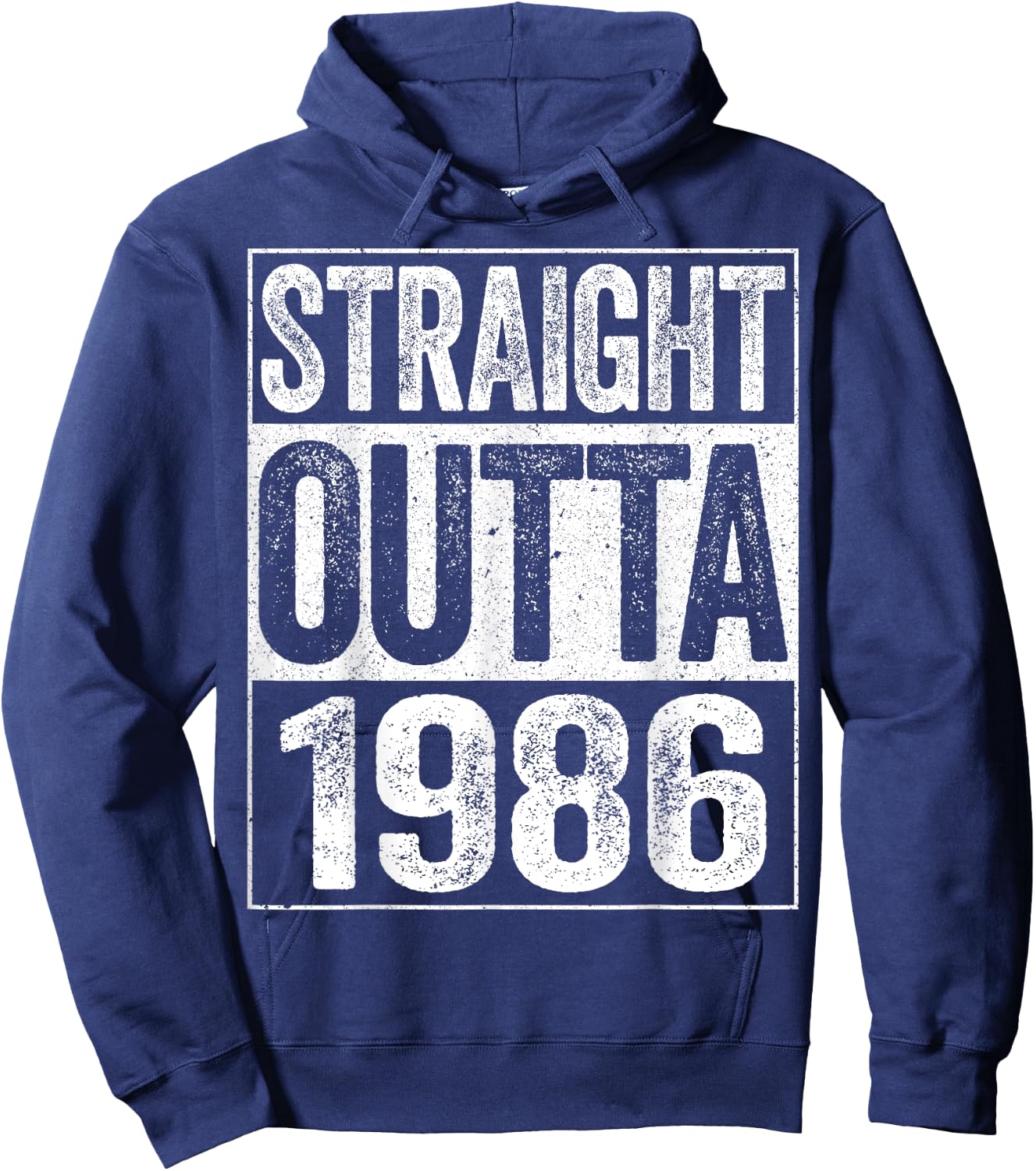 Straight Outta 1986 38th Birthday Shirt Hoodie - Hoodie | Navy