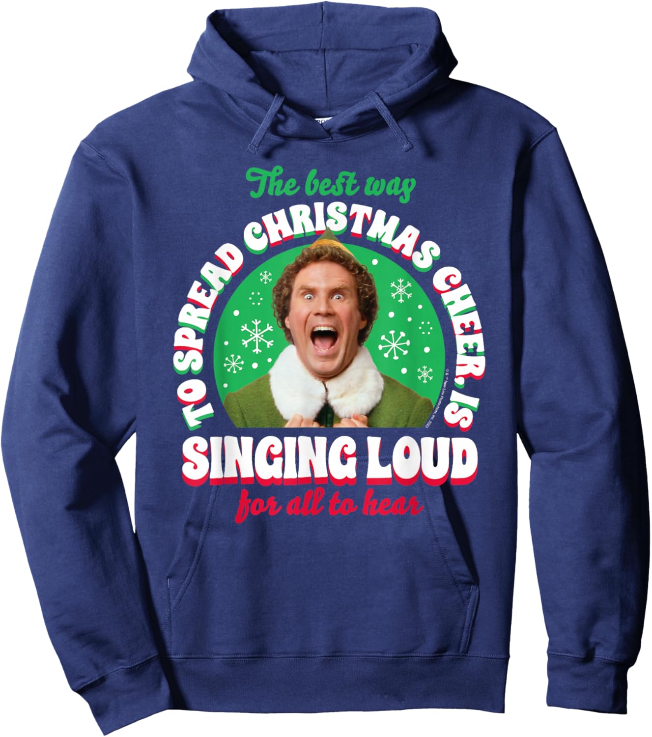 Elf - Singing Loud For All To Hear Hoodie - Hoodie | Navy