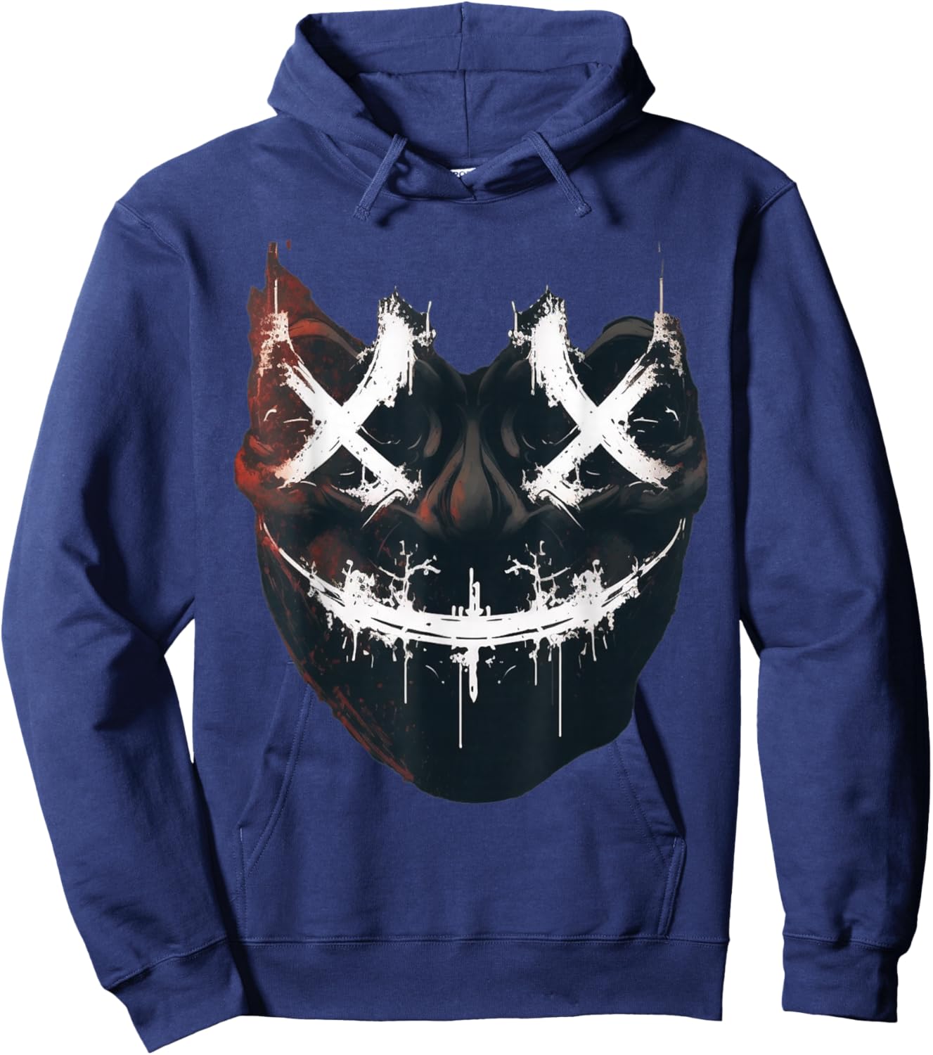 Horror Face with Let's Purge Together Hoodie - Hoodie | Navy