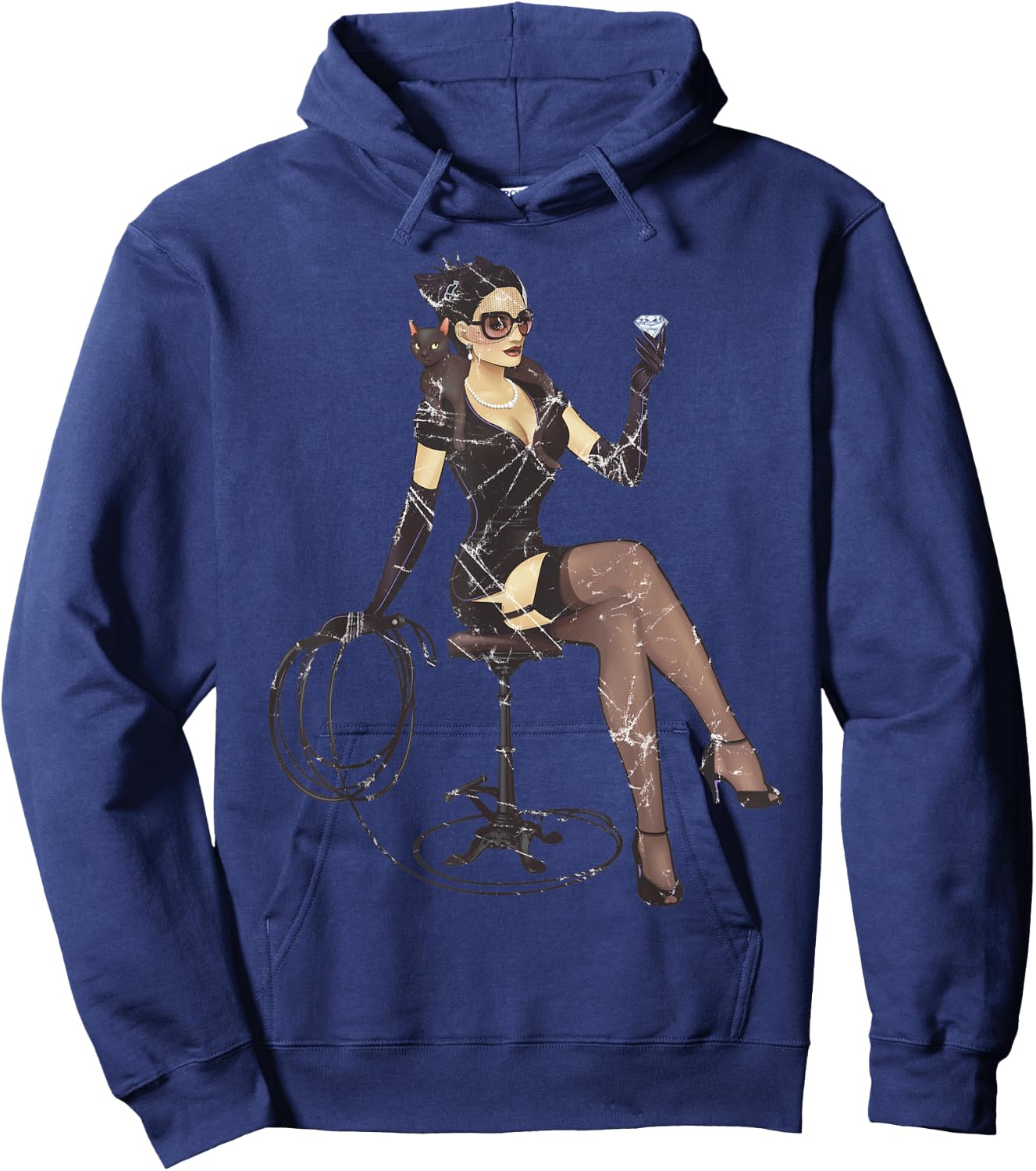 DC Bombshells Catwoman Hoodie - Hoodie | Navy
