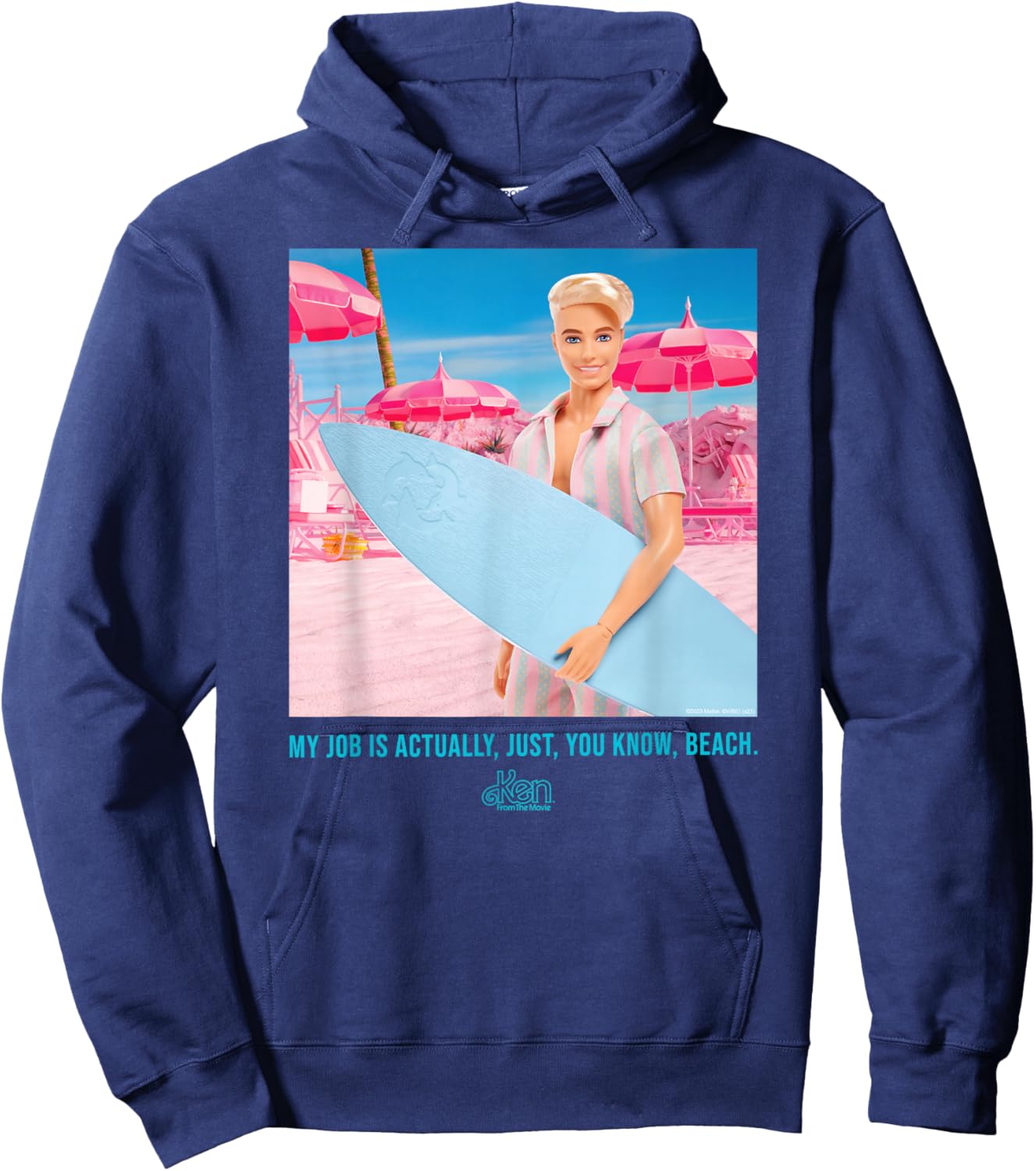 Barbie The Movie - My Job Is Beach Hoodie - Hoodie | Navy