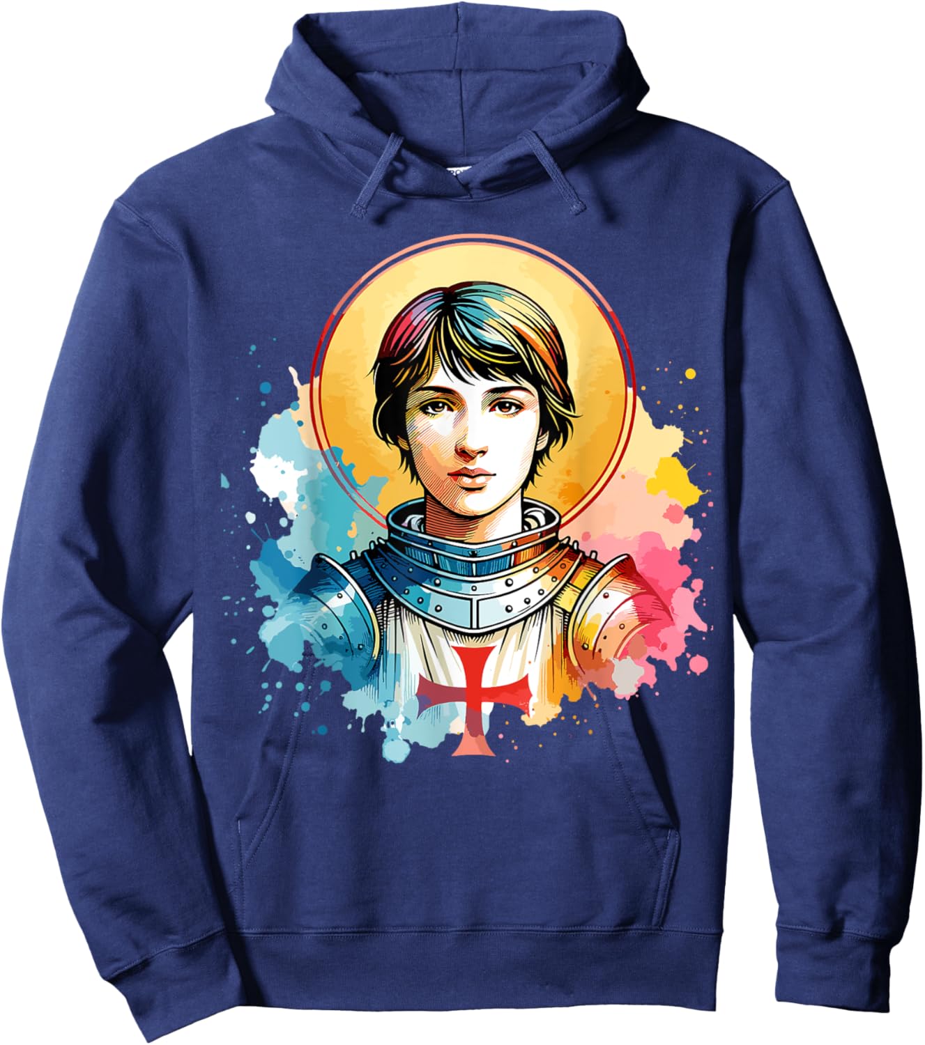 Saint Joan of Arc Artwork Hoodie - Hoodie | Navy