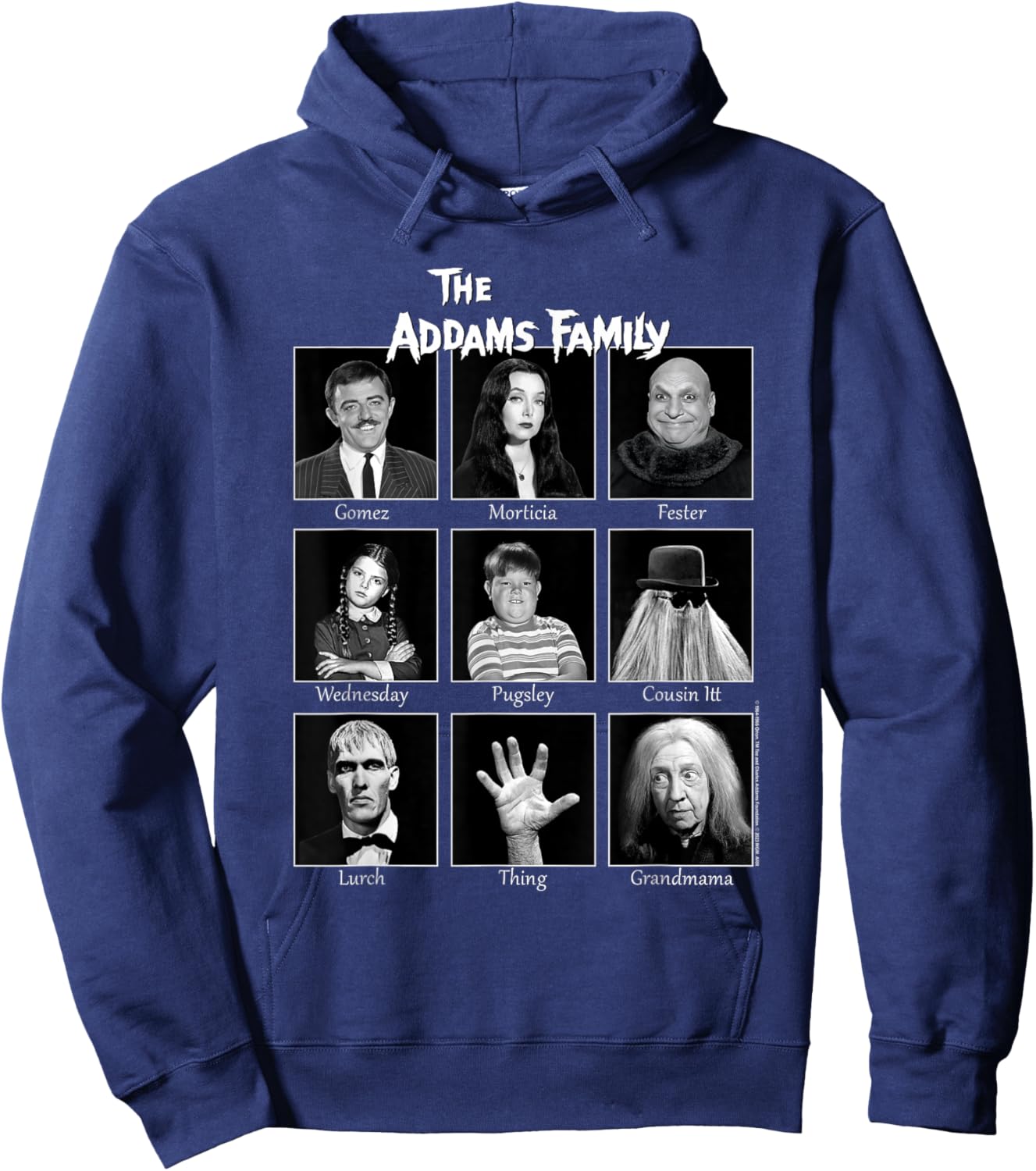The Addams Family Portraits Hoodie - Hoodie | Navy