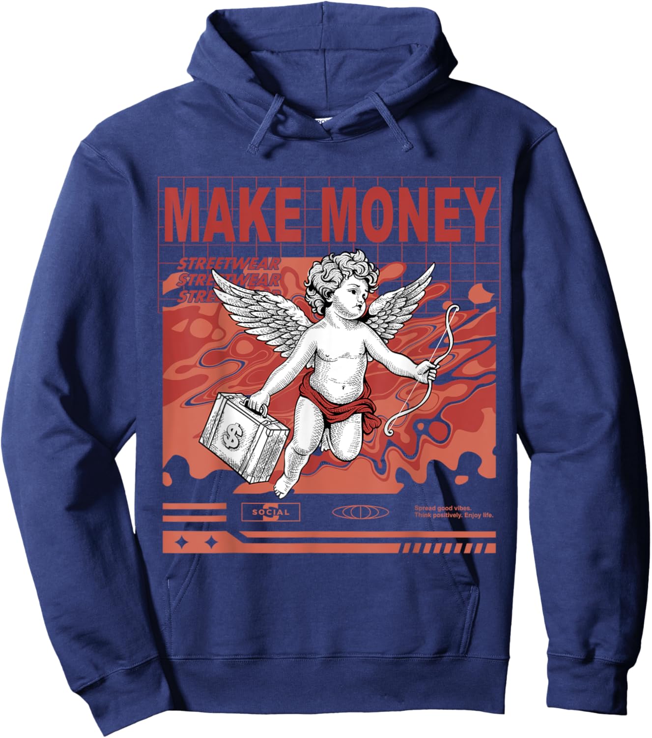 Make Money Dune Red 13s Matching Women Hoodie - Hoodie | Navy