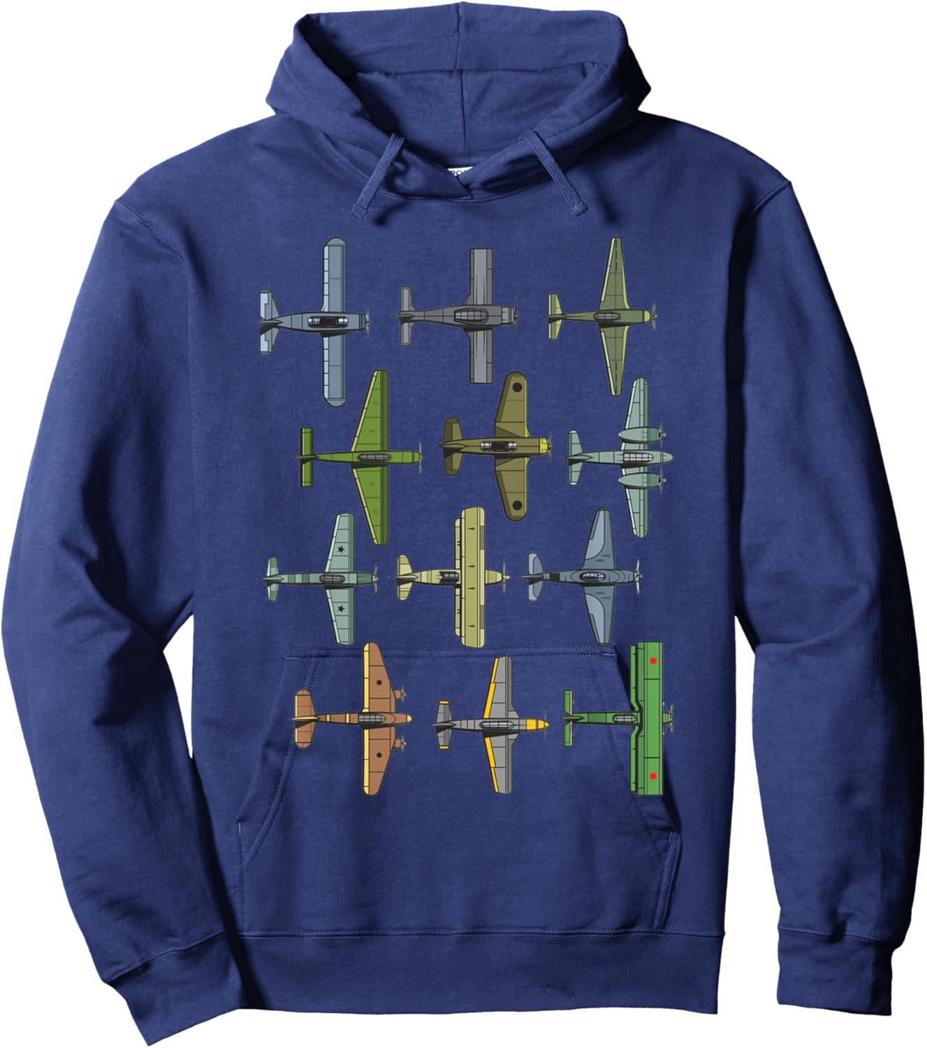 WW2 Planes Warbirds Warplanes Hoodie - Hoodie | Navy