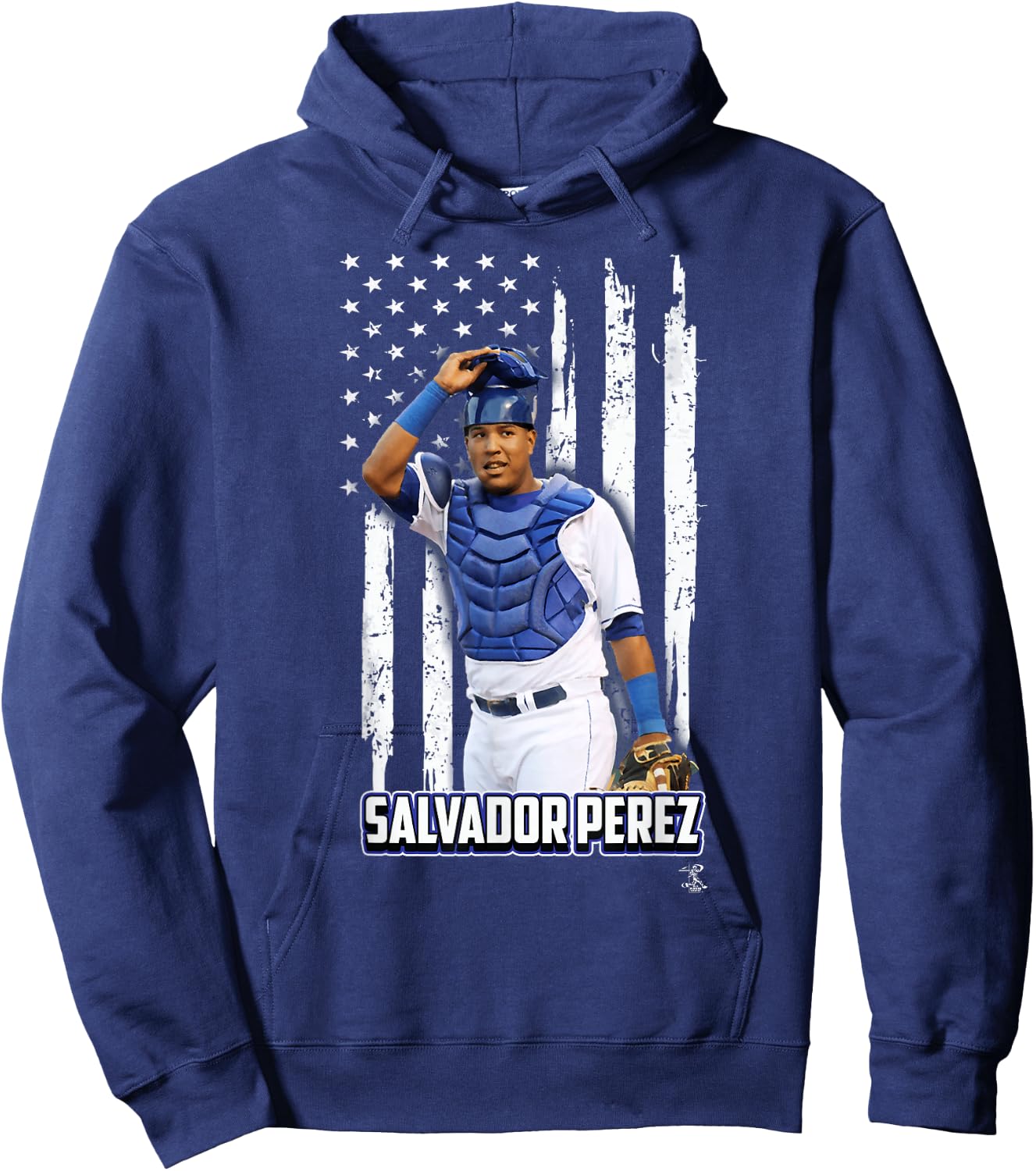 Salvador Perez Nation Flag - Apparel Hoodie - Hoodie | Navy