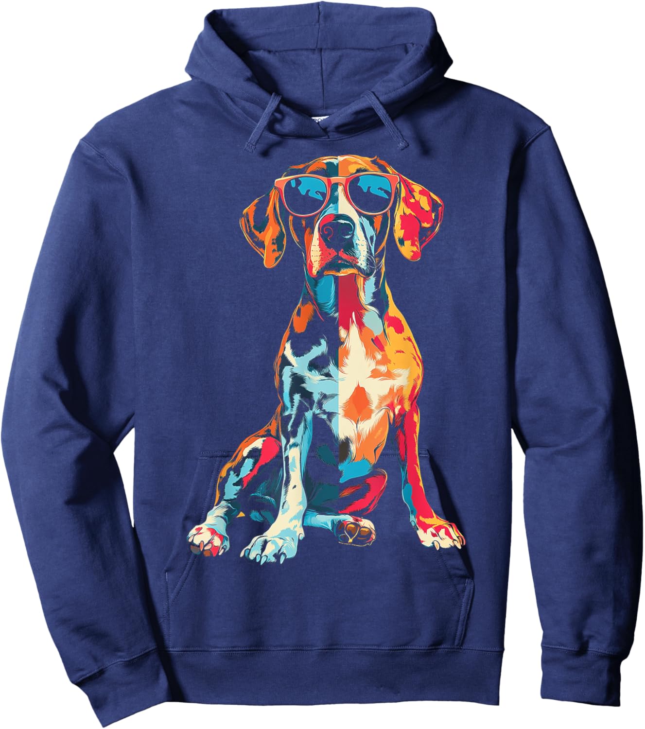 German Short Haired Pointer Dog Artwork Hoodie - Hoodie | Navy