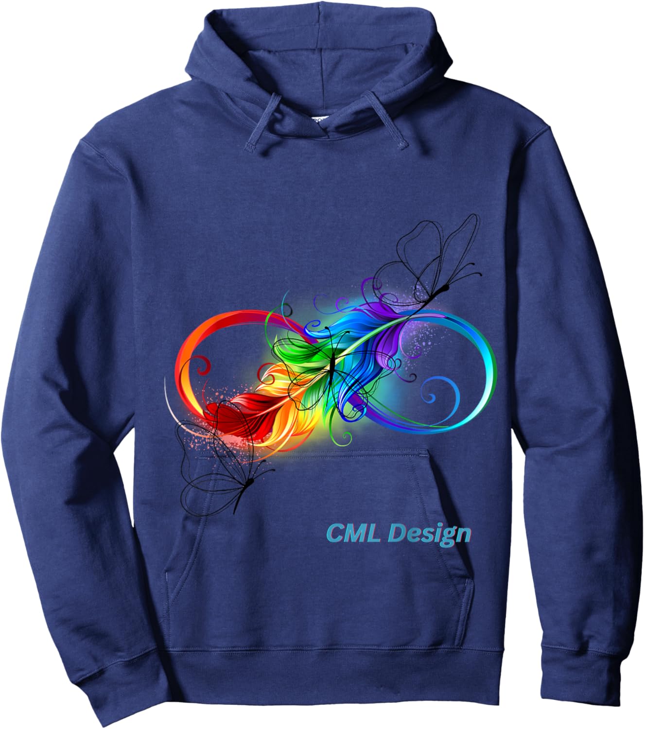 Infinity Sign Hoodie - Hoodie | Navy