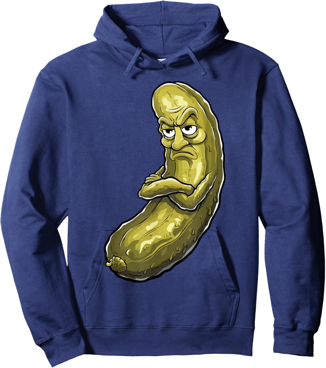 Grumpy Dill Pickle Hoodie - Hoodie | Navy