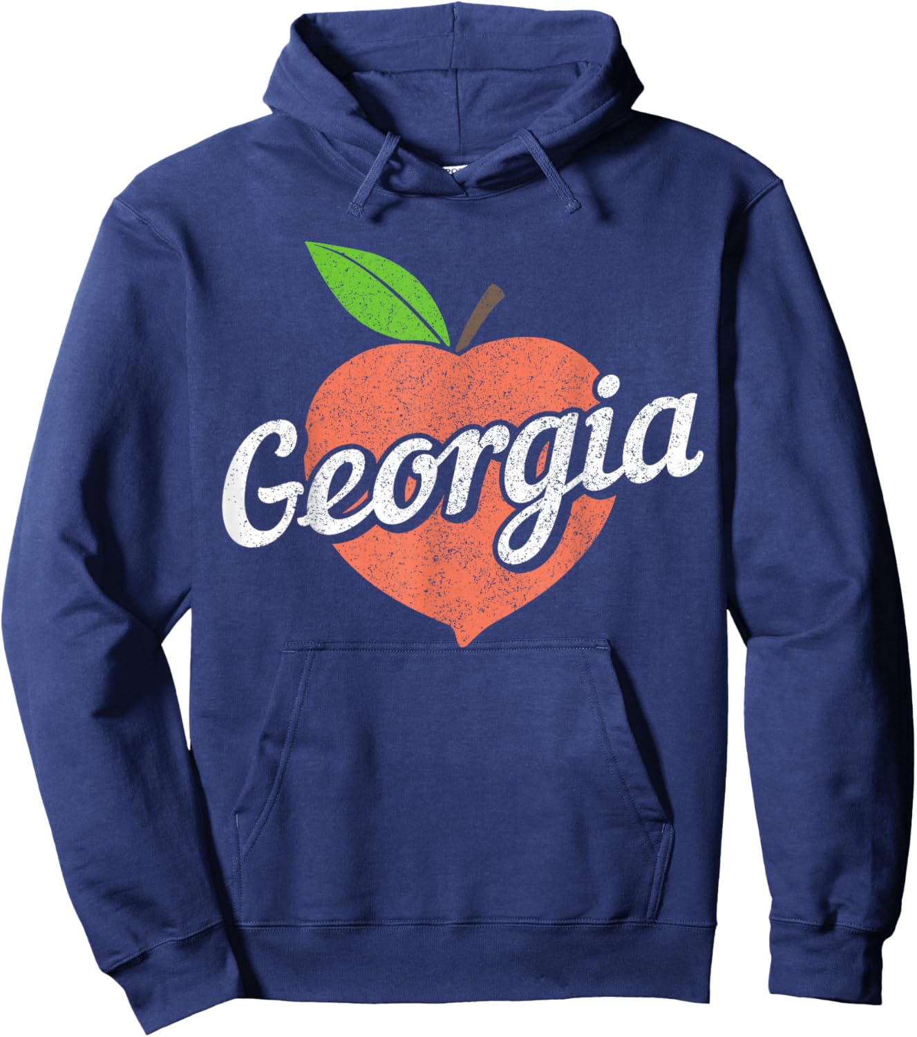 Georgia The Peach State Atlanta Vintage Pride Hoodie - Hoodie | Navy