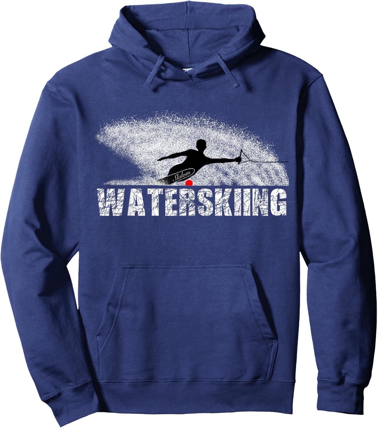 Slalom Water Skier Hoodie - Hoodie | Navy
