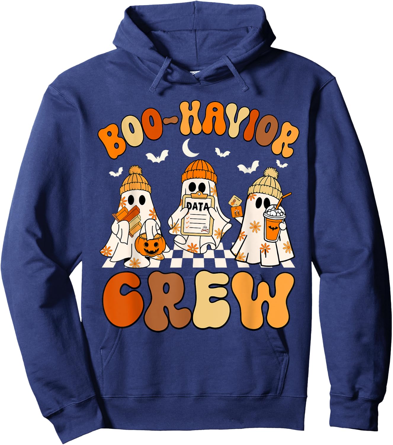 Boo-Havior Crew Behavior Analyst Halloween ABA Hoodie - Hoodie | Navy