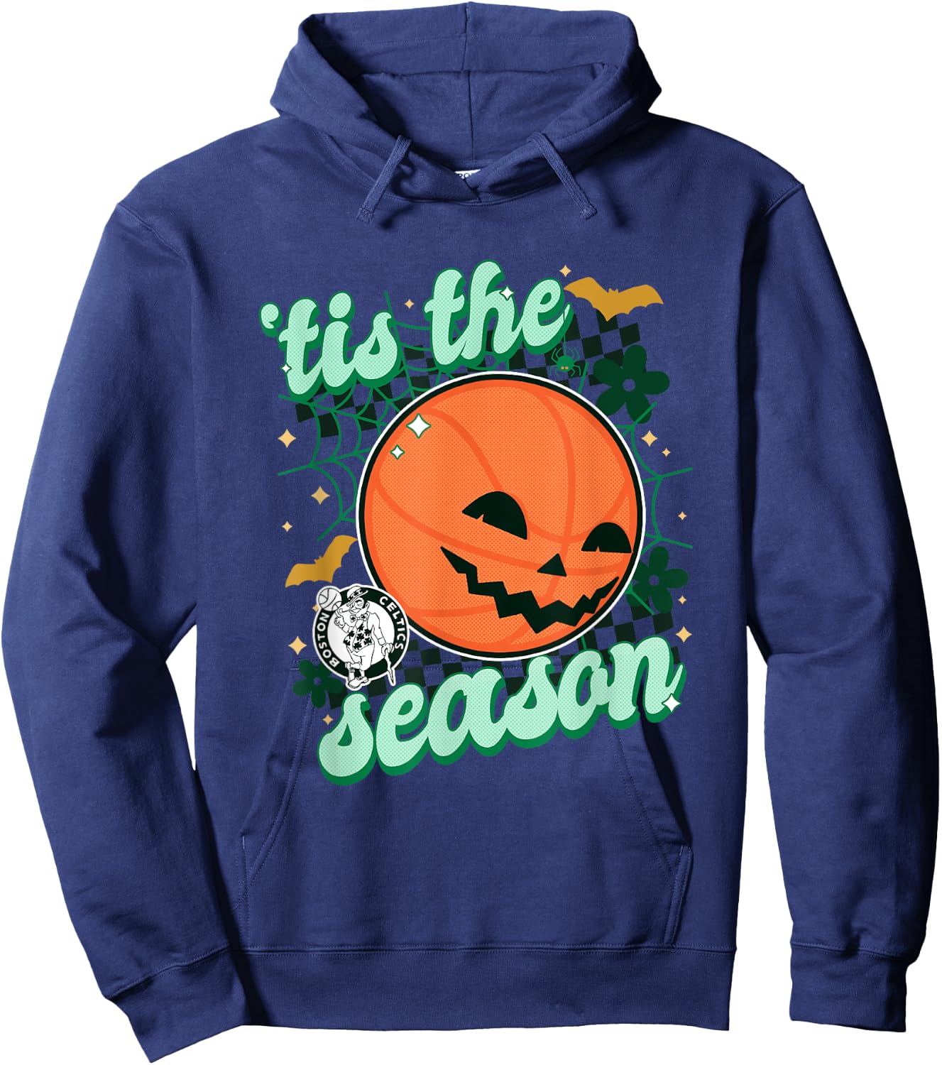 NBA Boston Celtics Halloween Spooky Season Hoodie - Hoodie | Navy