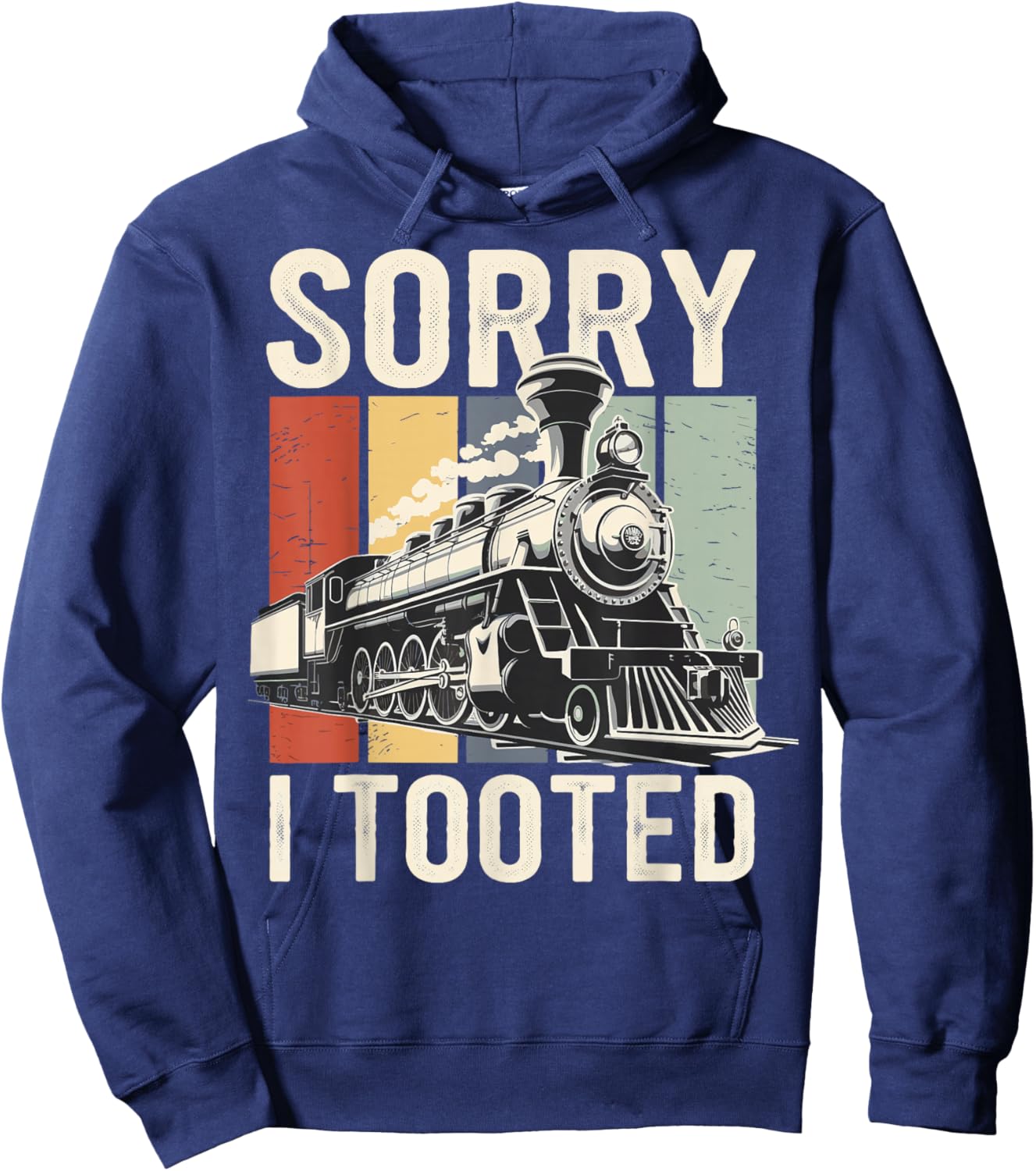 Sorry I Tooted Train Hoodie - Hoodie | Navy