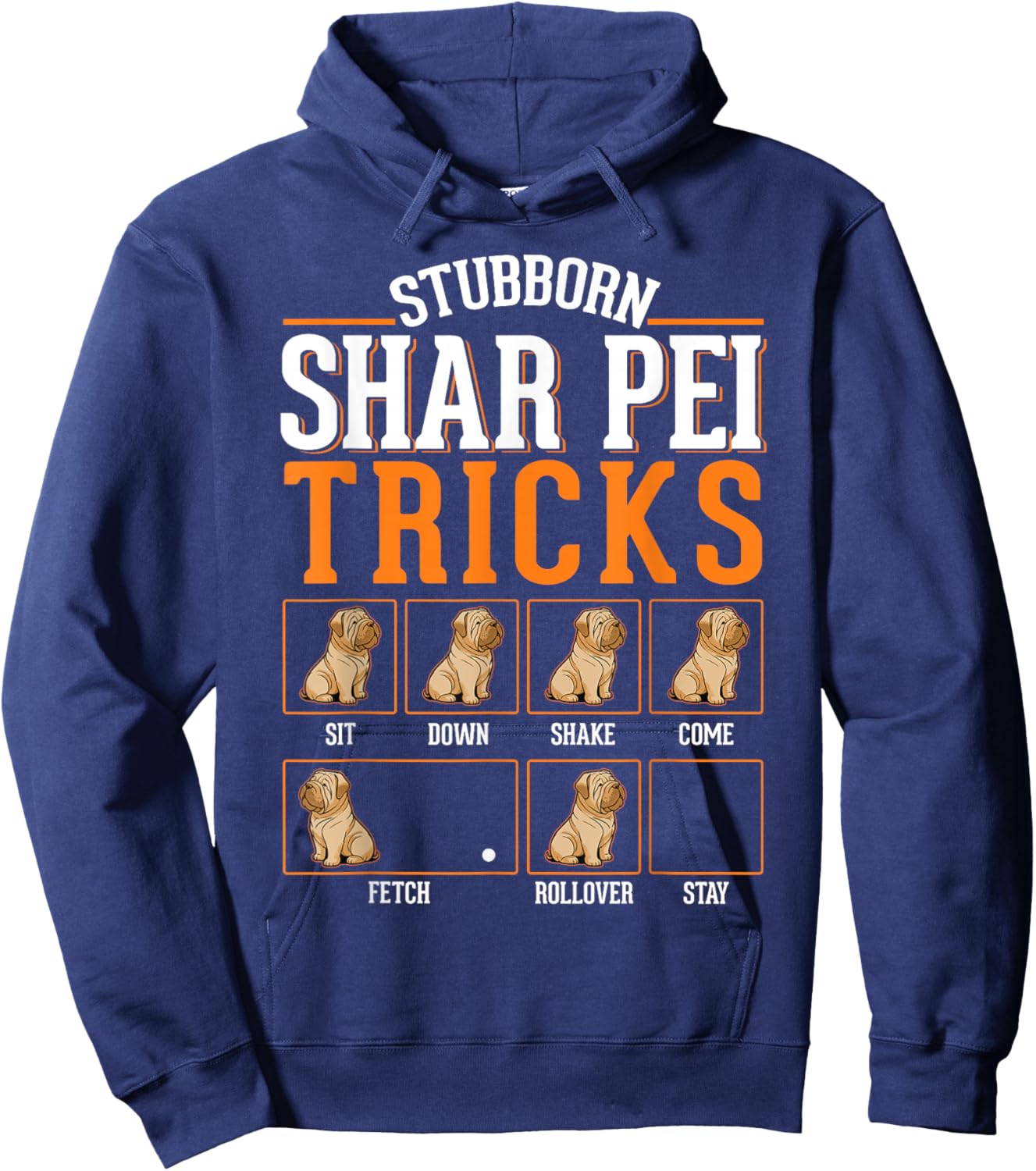 Shar Pei Tricks Hoodie - Hoodie | Navy
