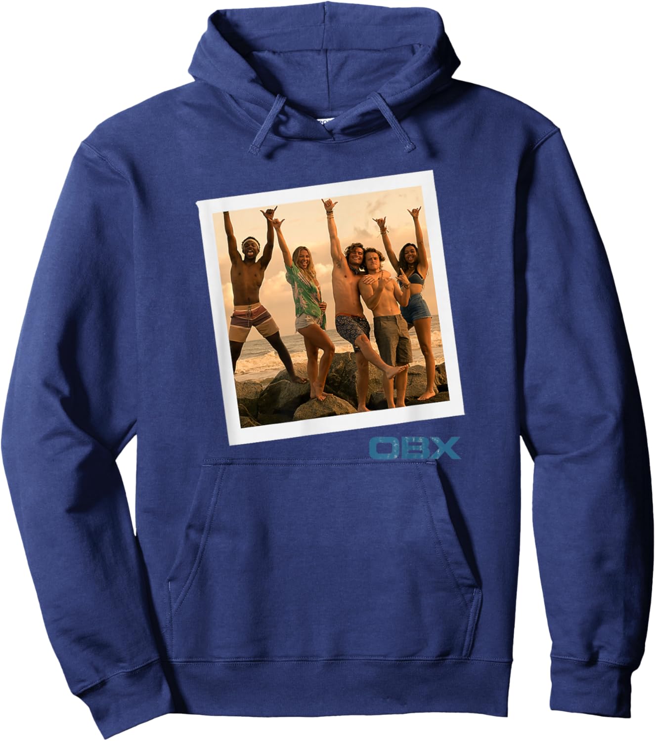 Outer Banks Vintage Photo Group Shot Hoodie - Hoodie | Navy