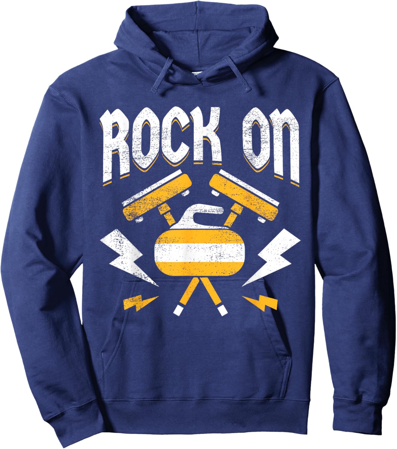 Curling Rock I Curler Saying I Curling Player Hoodie - Hoodie | Navy