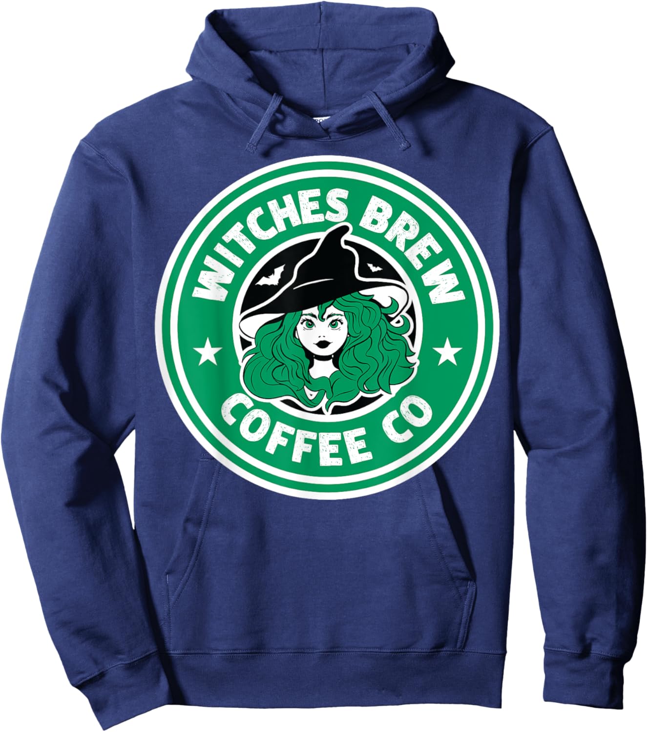 Retro Witches Brew Coffee Co Hoodie - Hoodie | Navy