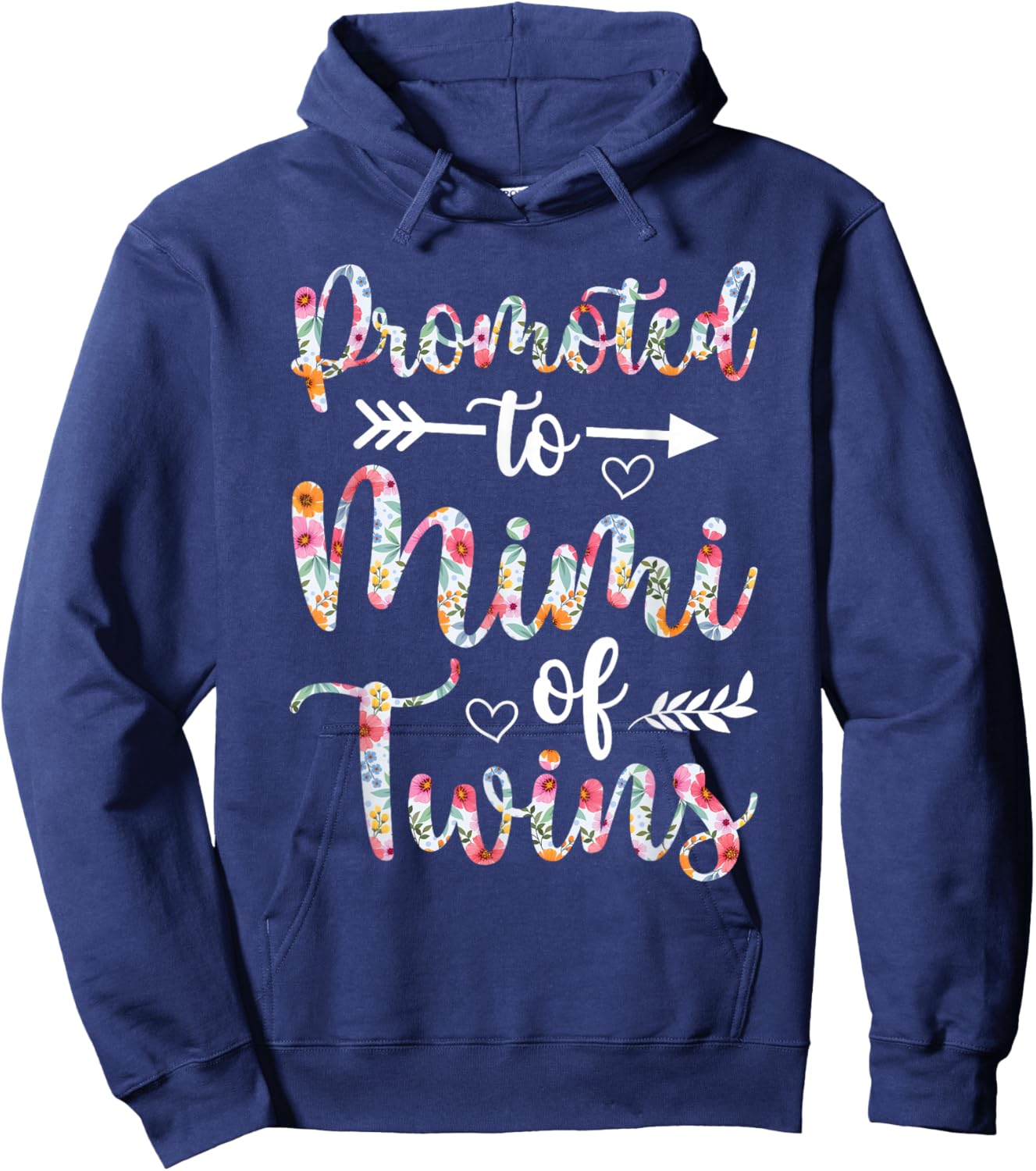 Promoted To Mimi Of Twins Soon Twin Mimi To Be Hoodie - Hoodie | Navy