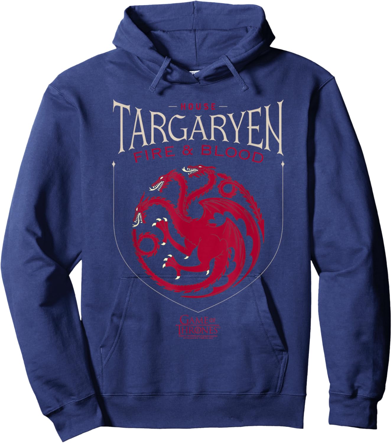 Game of Thrones House Targaryen Sigil Hoodie - Hoodie | Navy