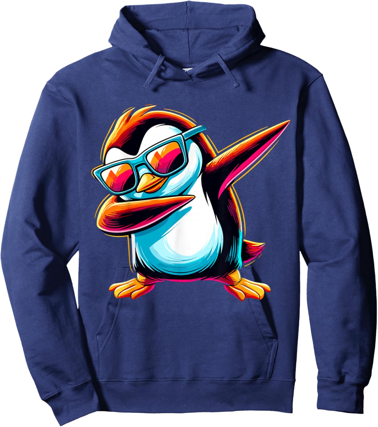 Dabbing Penguin Animal Hoodie - Hoodie | Navy