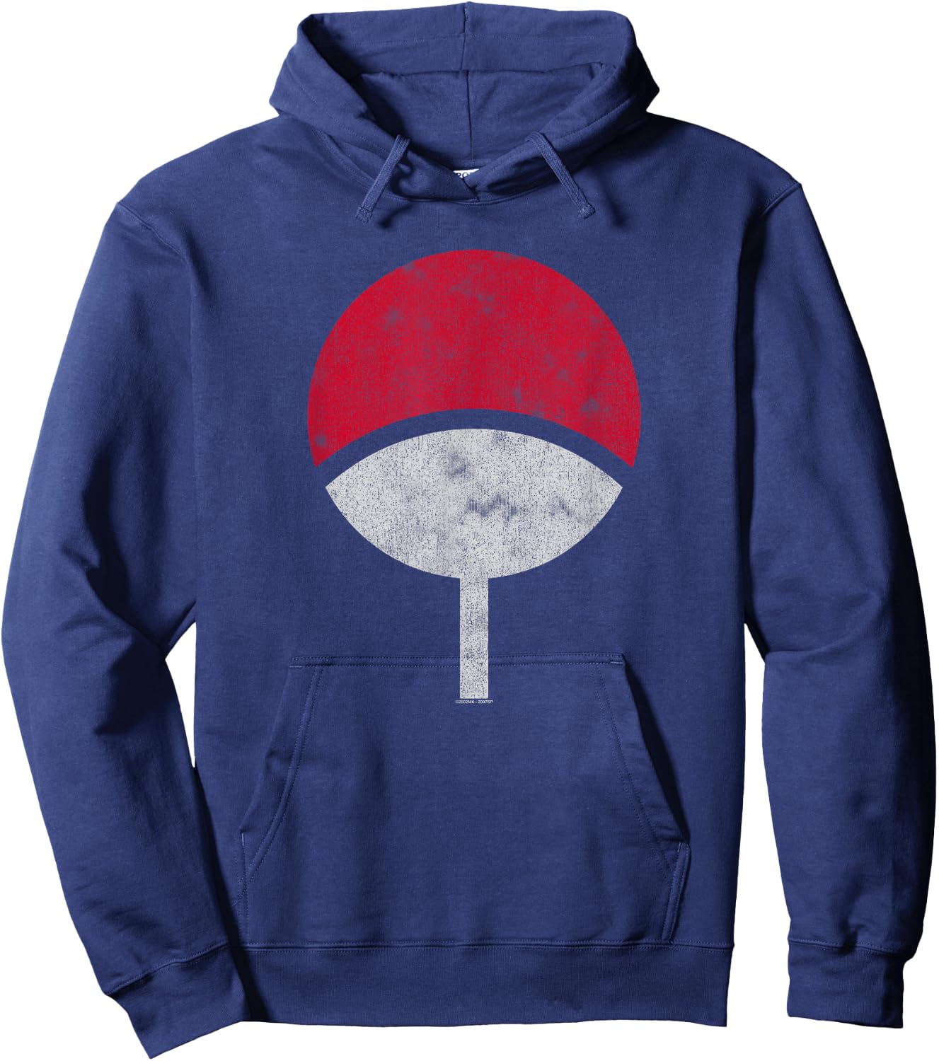 Naruto Shippuden Sasuke Uchiha Symbol Desperate Hoodie - Hoodie | Navy