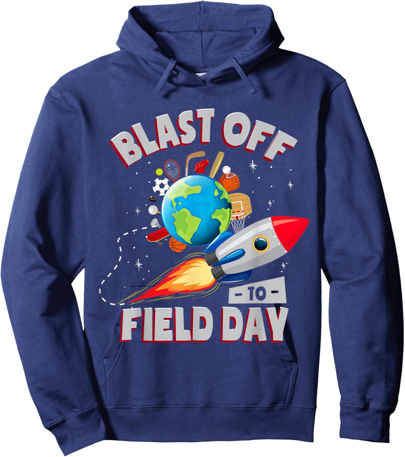 Field Day Rocket Kids School Hoodie - Hoodie | Navy