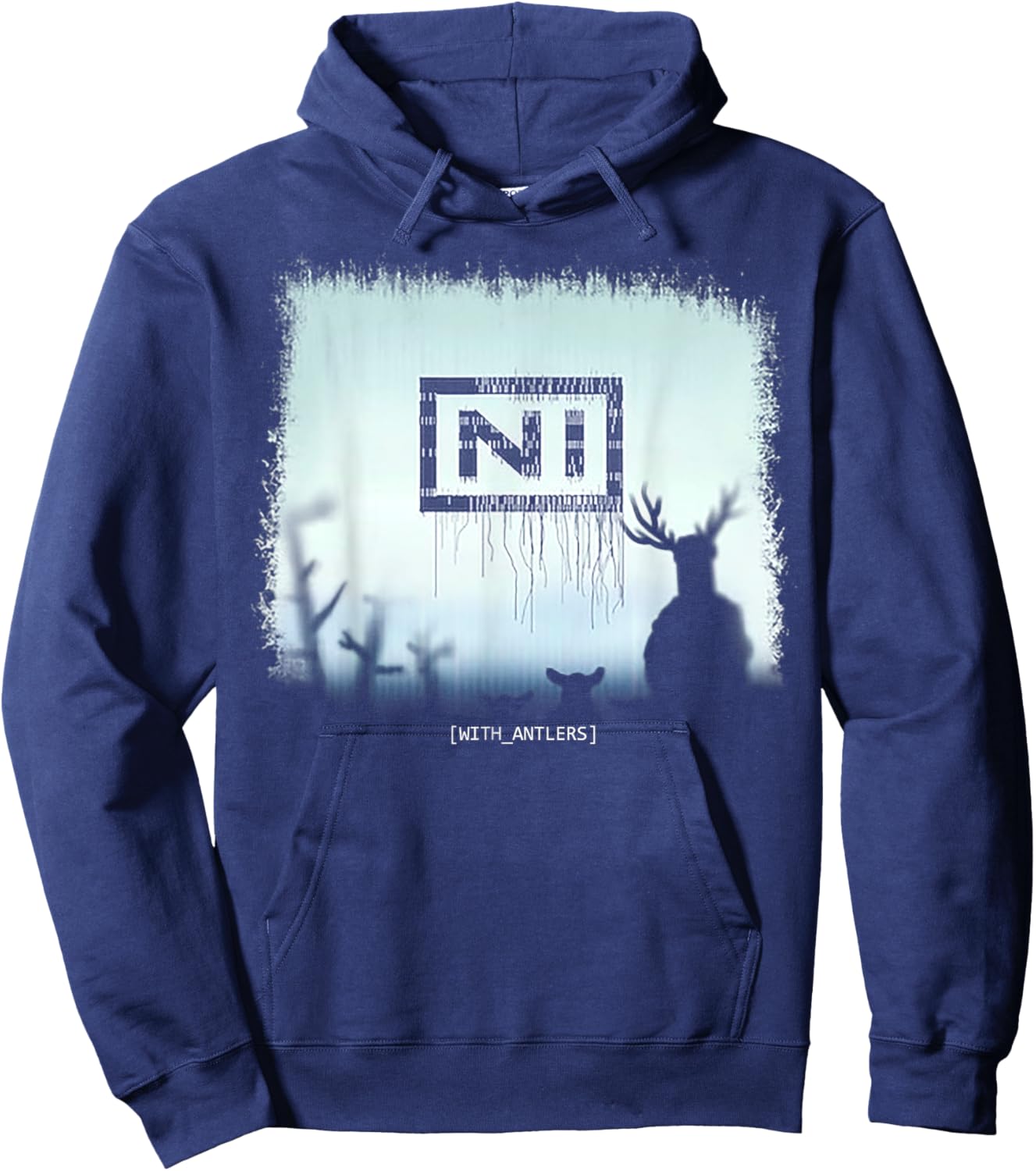 Ni With Antlers Hoodie - Hoodie | Navy