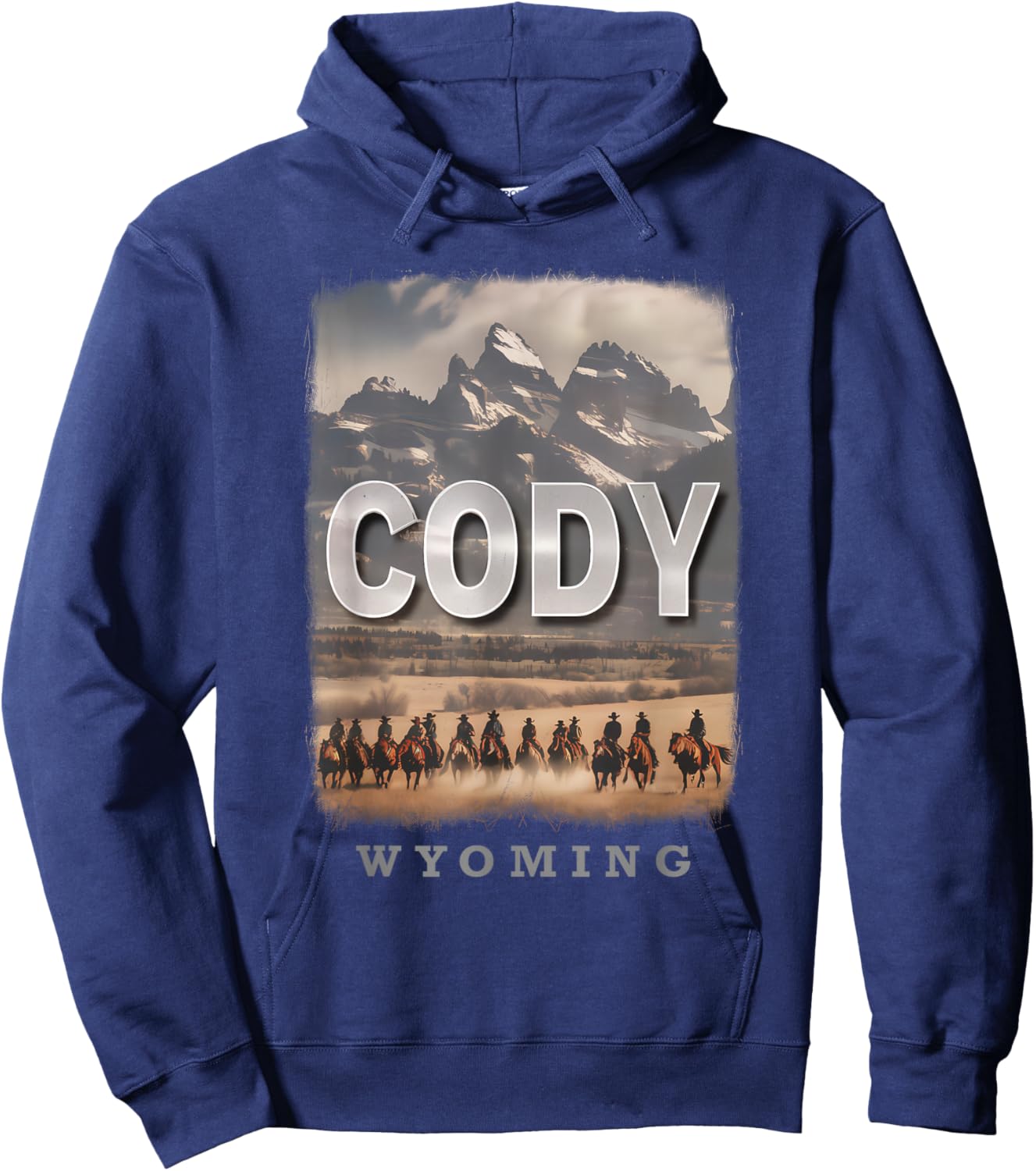 Cody Wyoming WY Wild West Adventure SD210 Hoodie - Hoodie | Navy