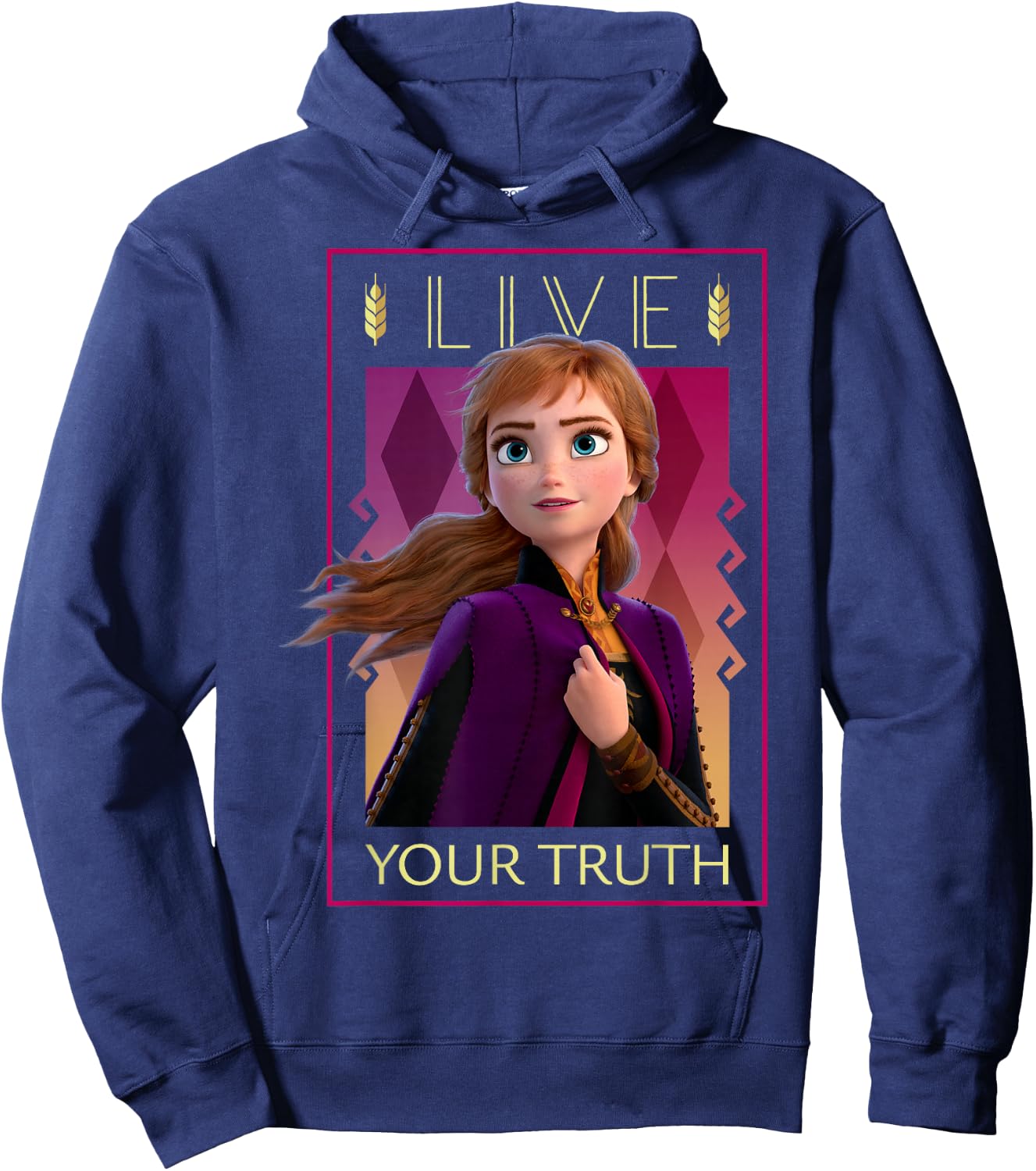 Disney Frozen 2 Live Your Truth Poster Hoodie - Hoodie | Navy